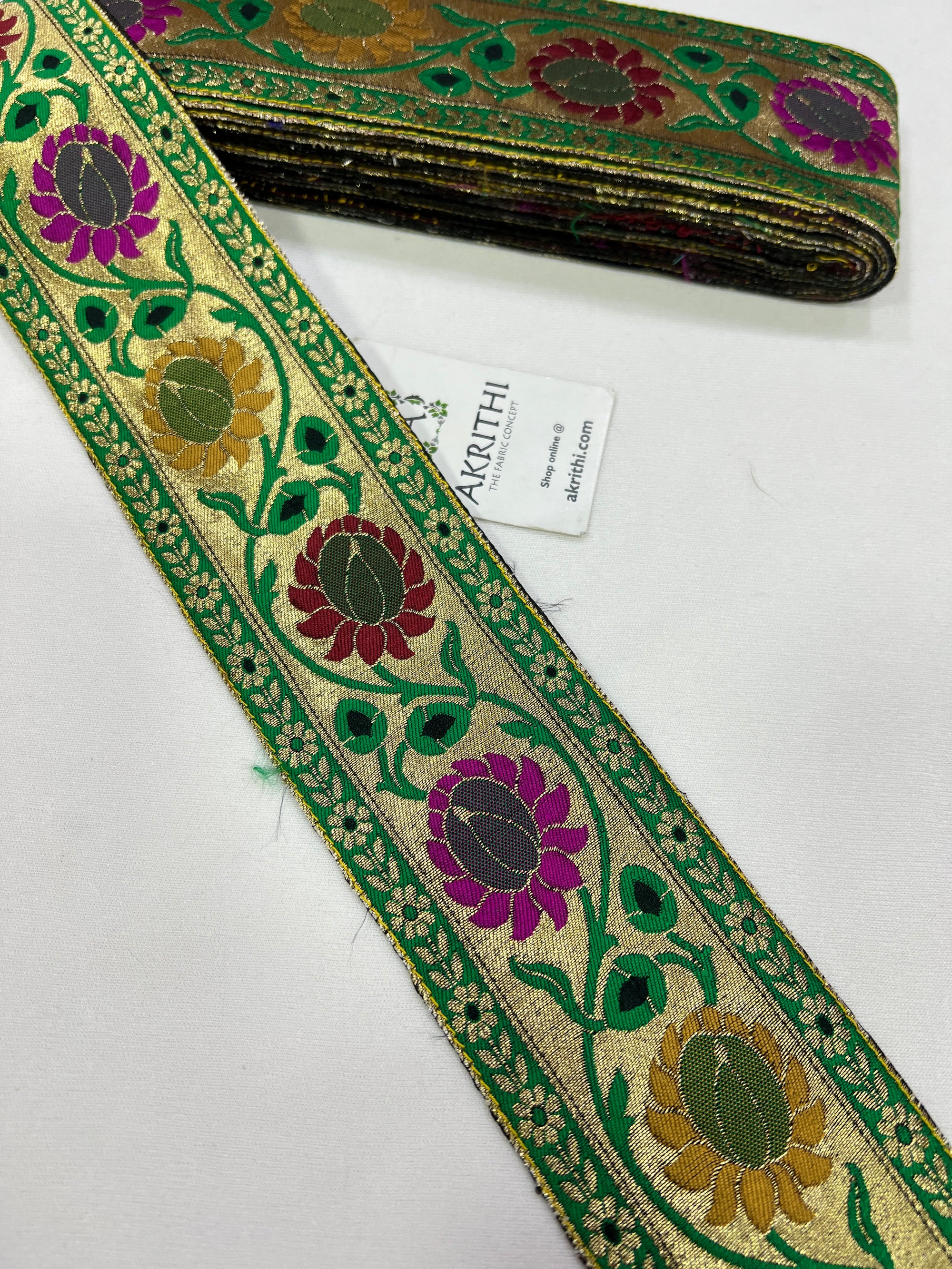 Handloom Banarasi lace 9 metres roll