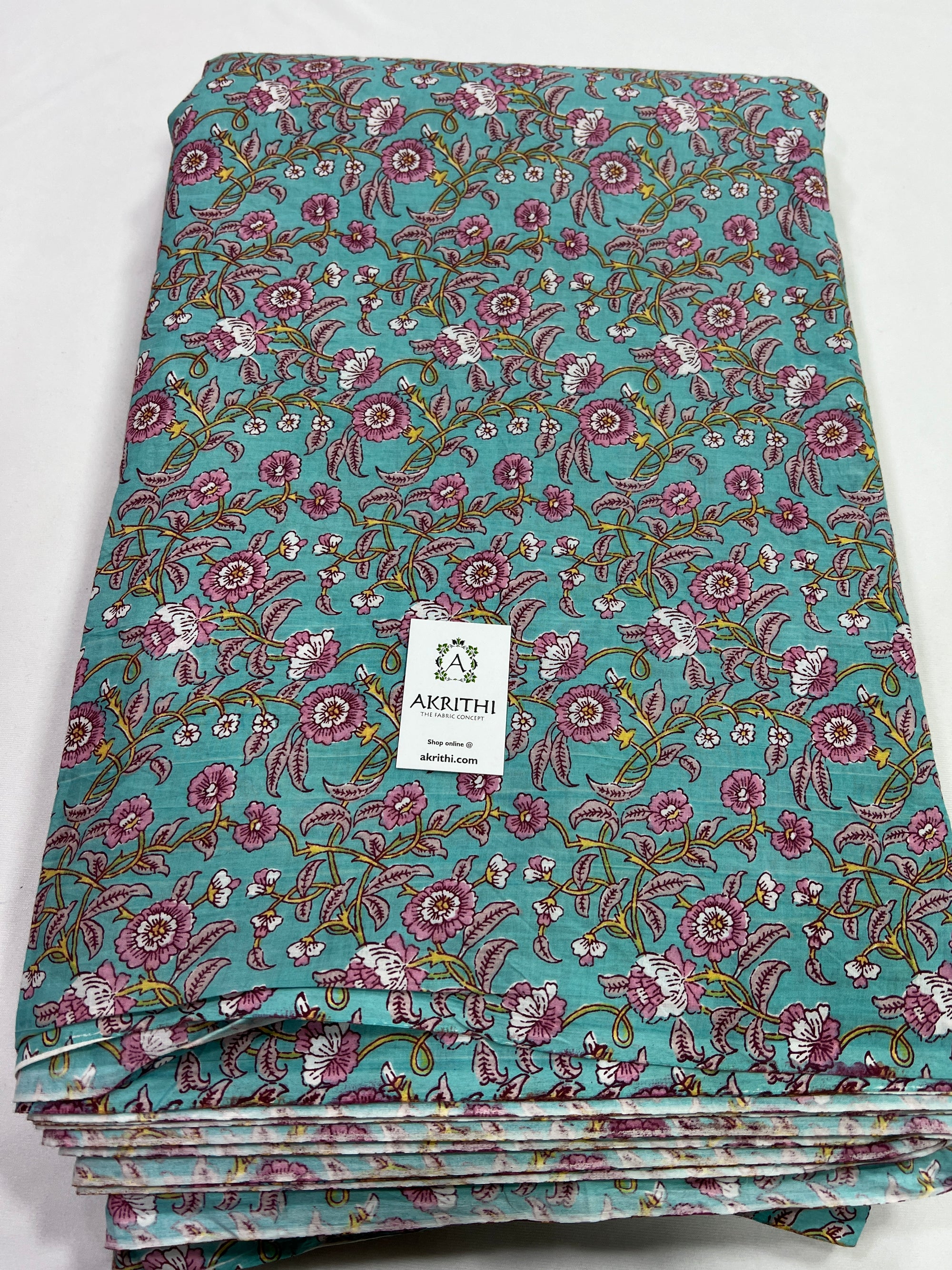 Printed pure cotton fabric