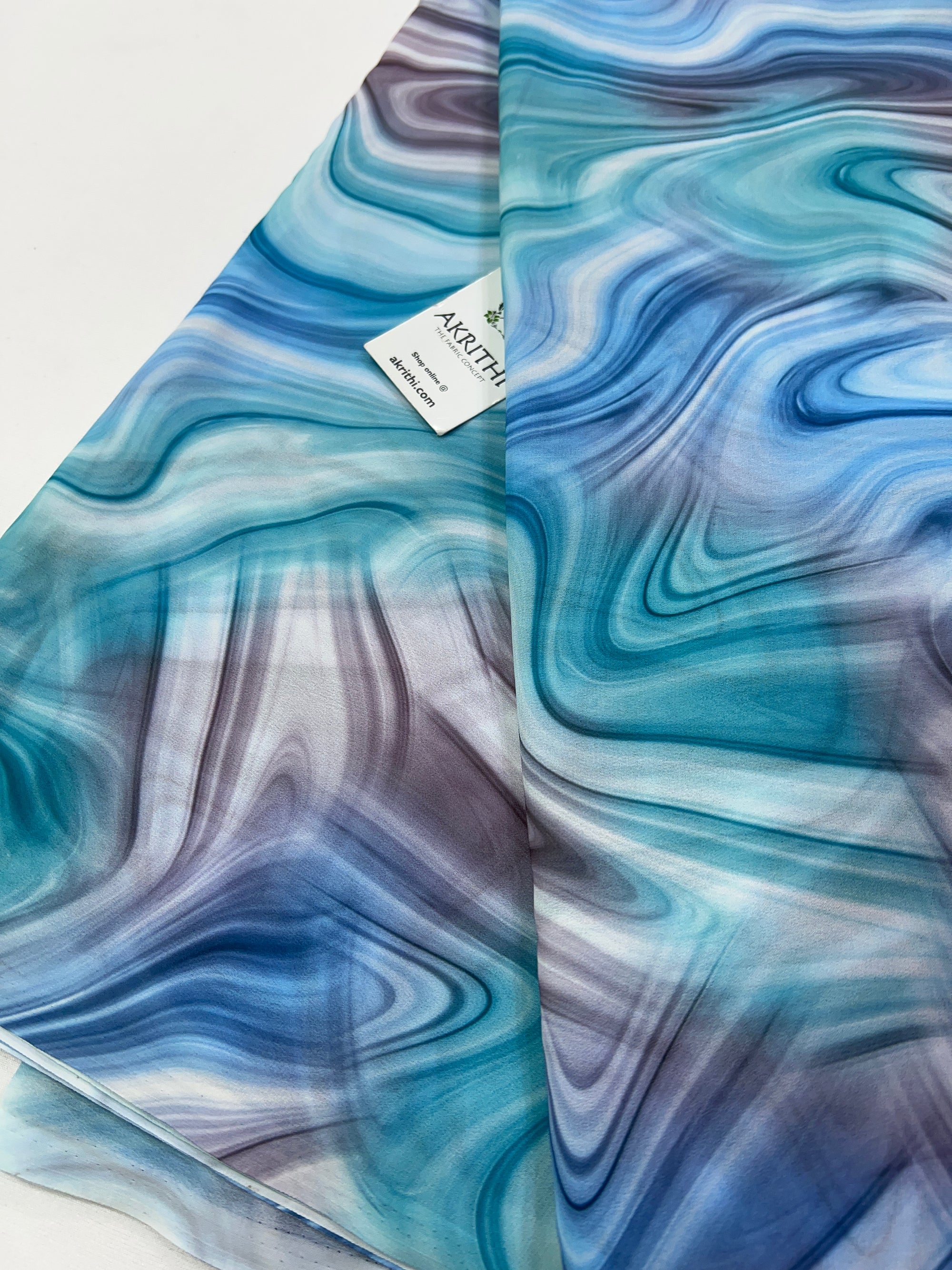 Digital floral printed georgette fabric