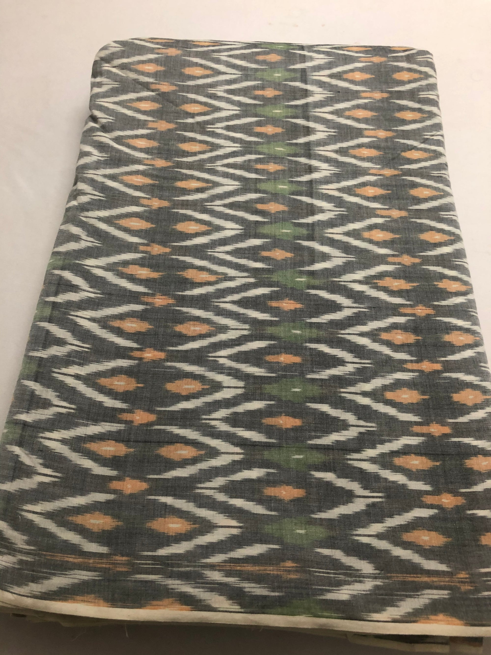 Ikat mercerised cotton fabric