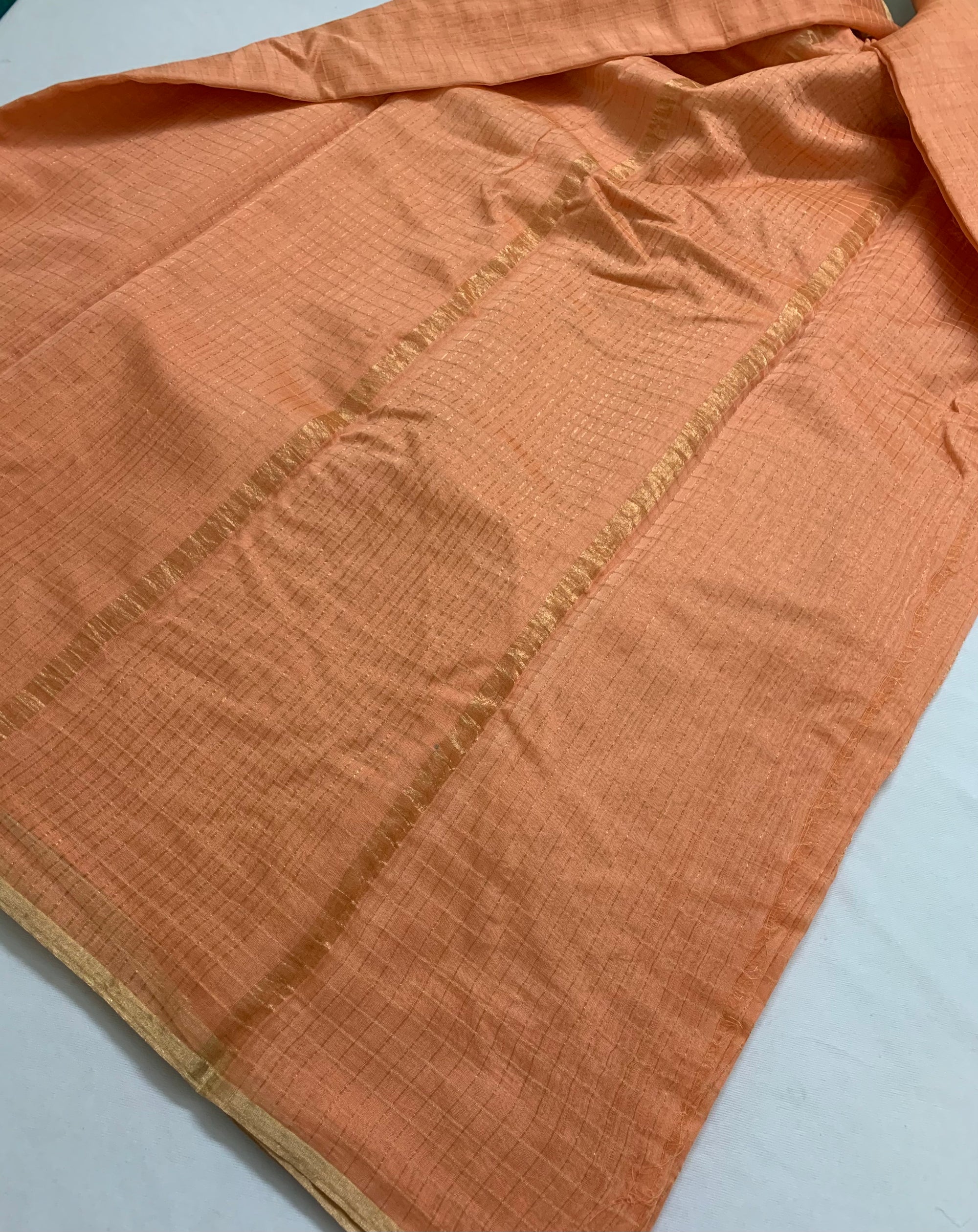 Pure chanderi checks saree