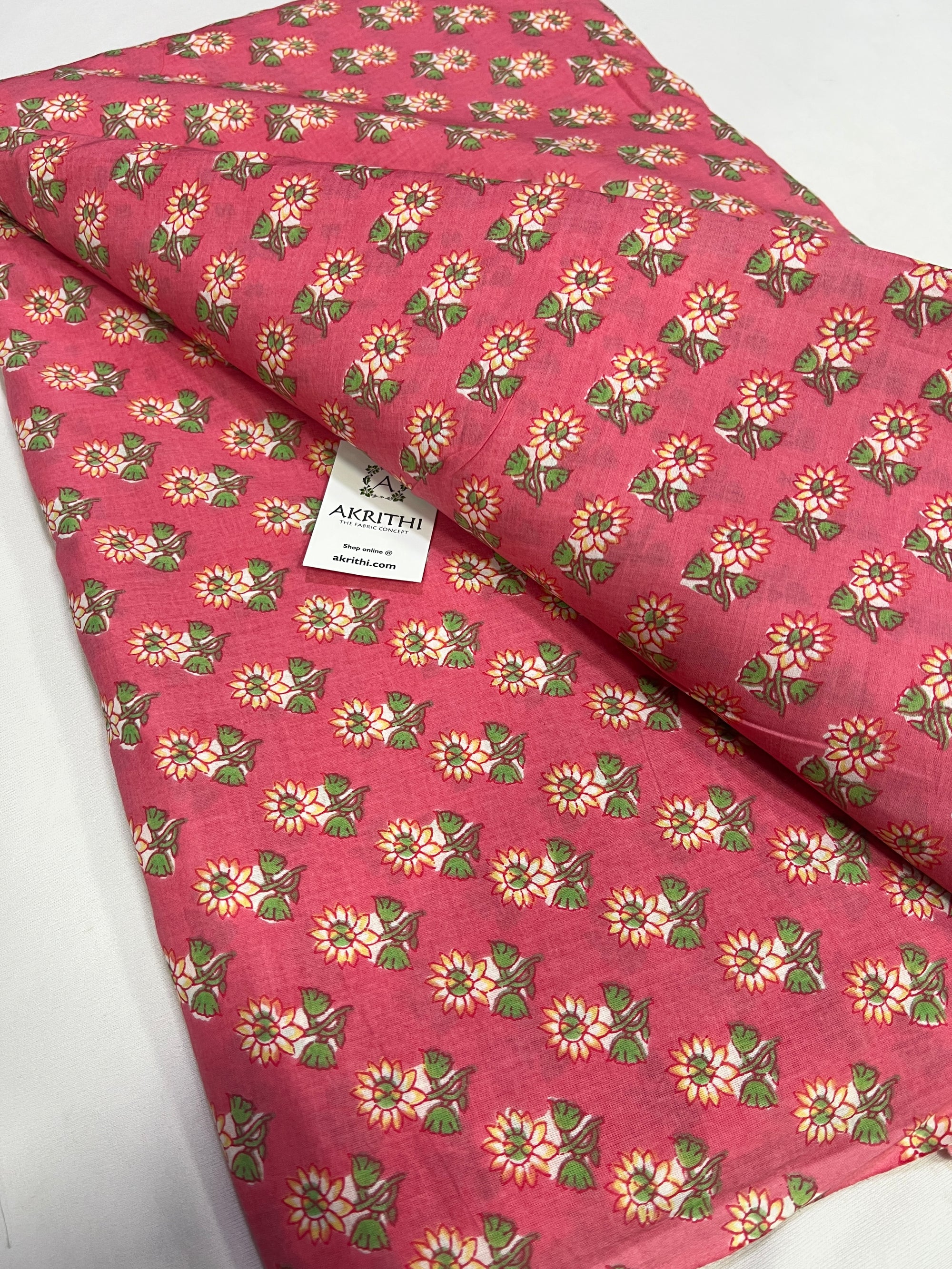 Printed pure cotton fabric