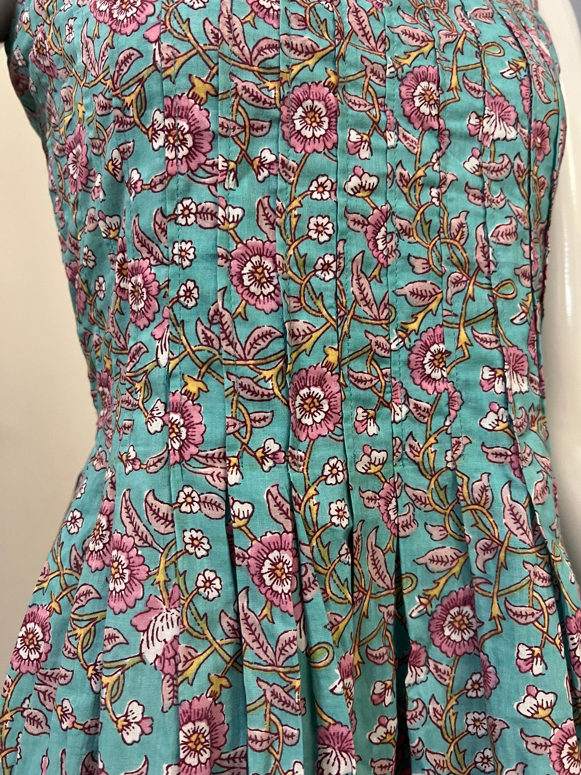 Pure cotton pleated dress