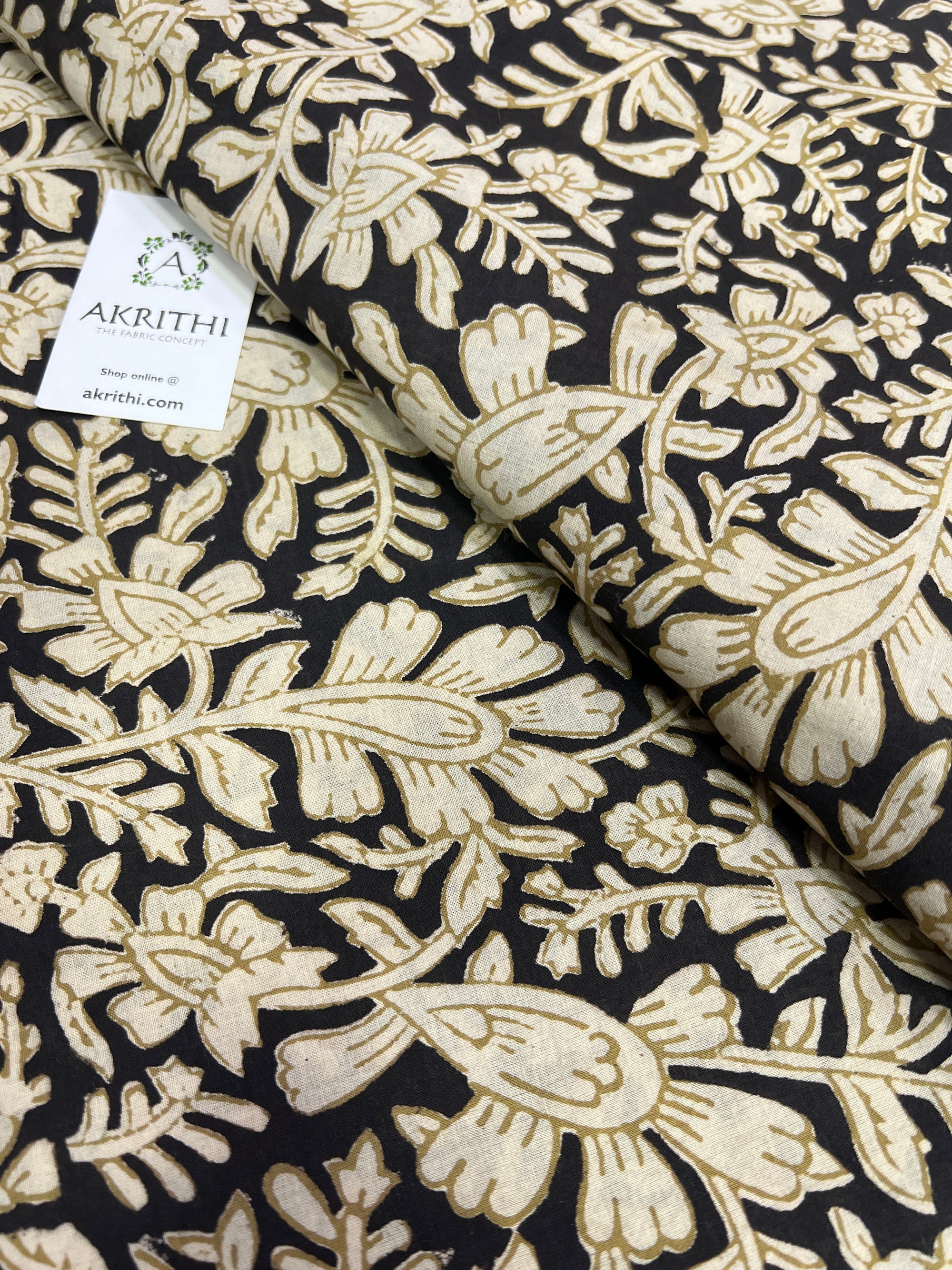 Hand block Printed pure cotton fabric