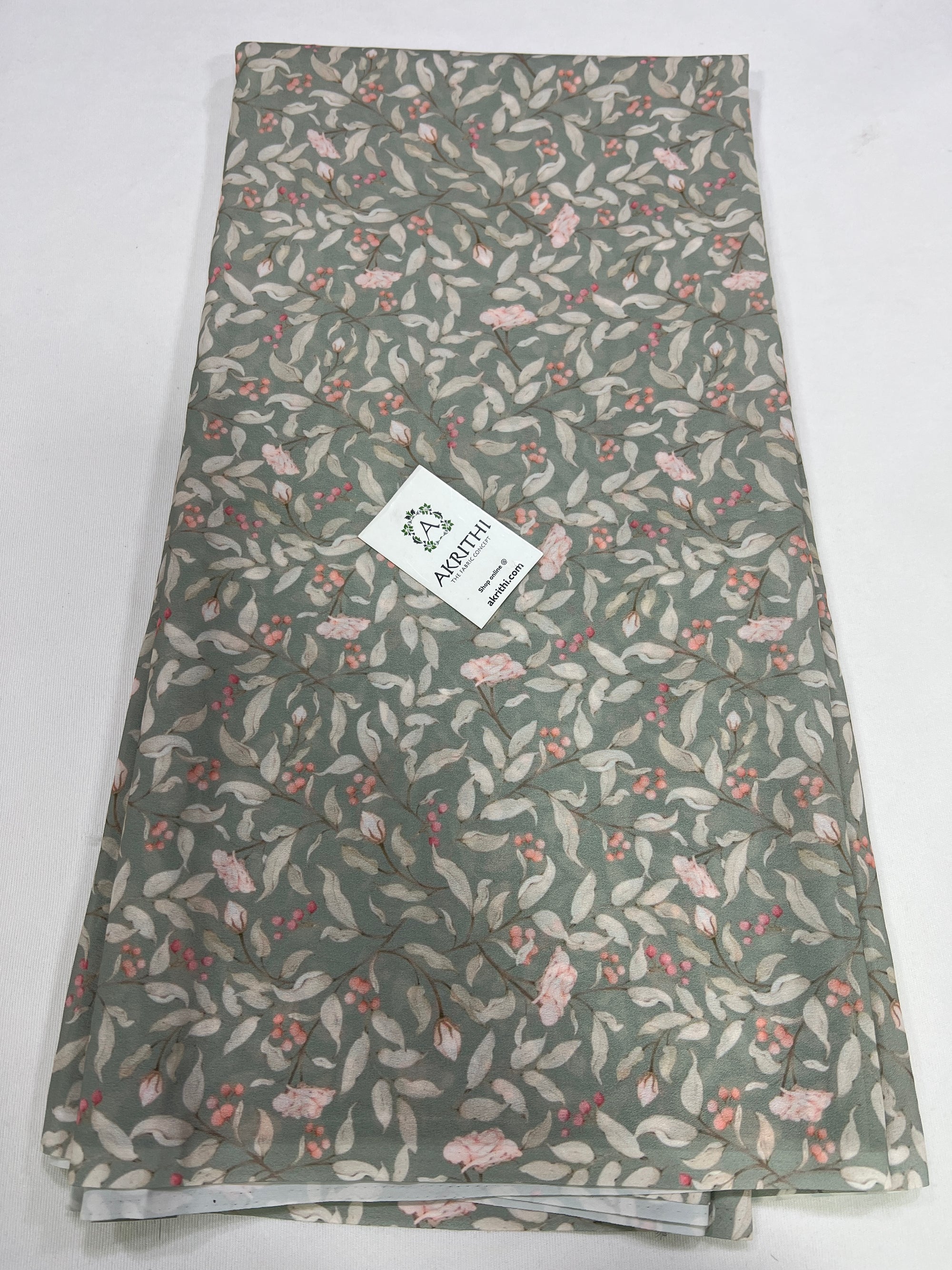 Digital floral printed georgette fabric