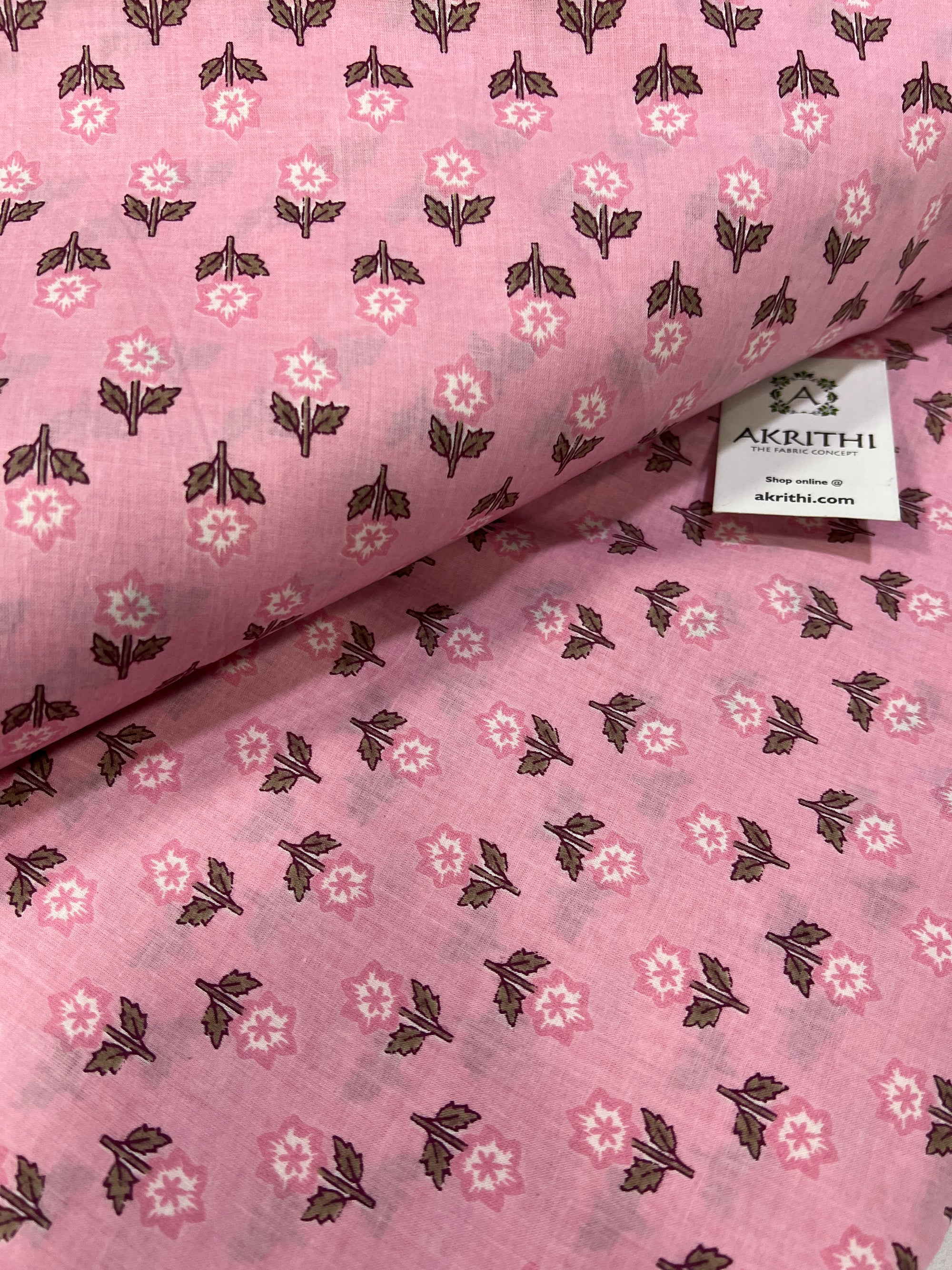 Printed pure cotton fabric