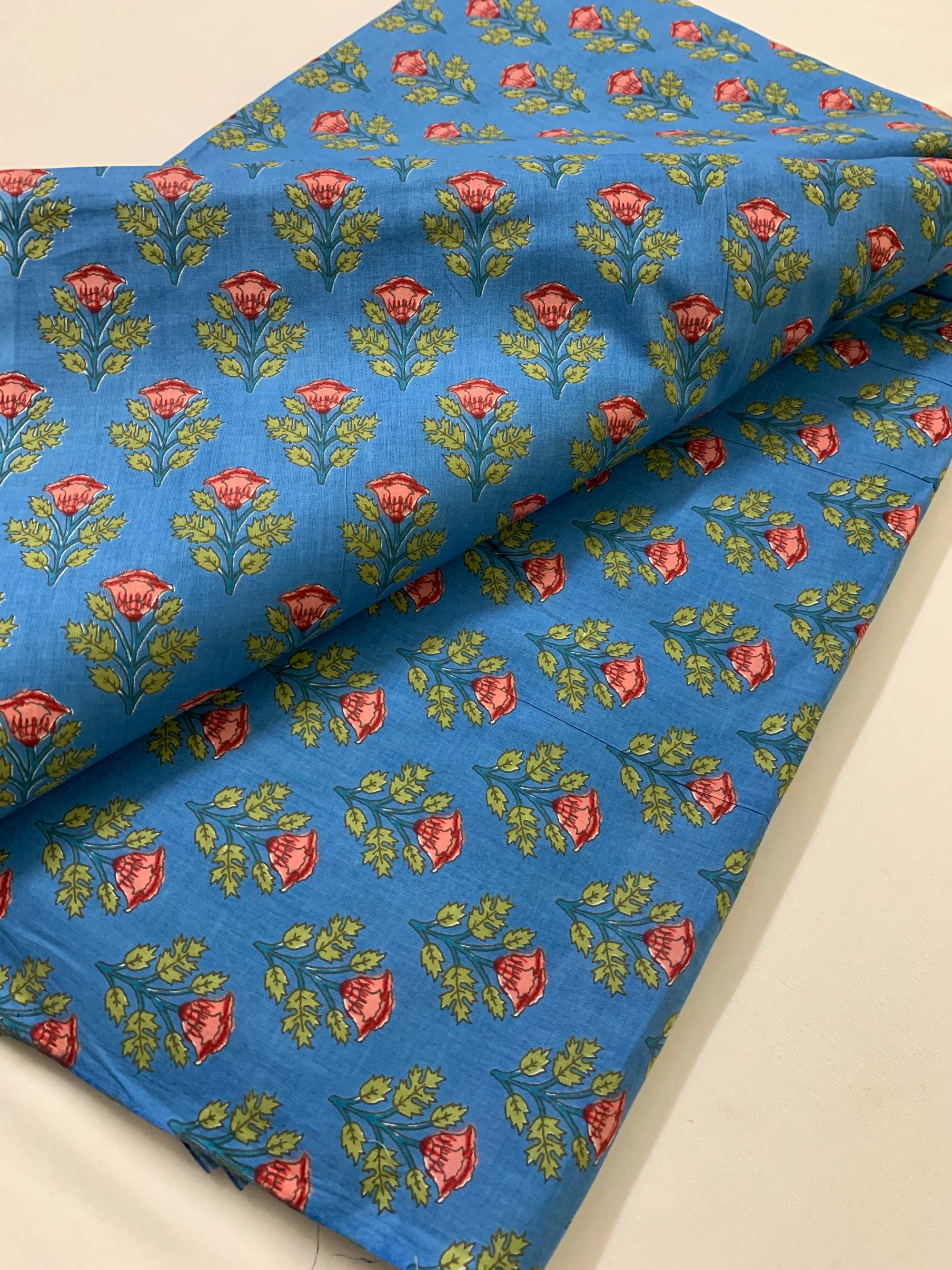 Printed pure cotton fabric