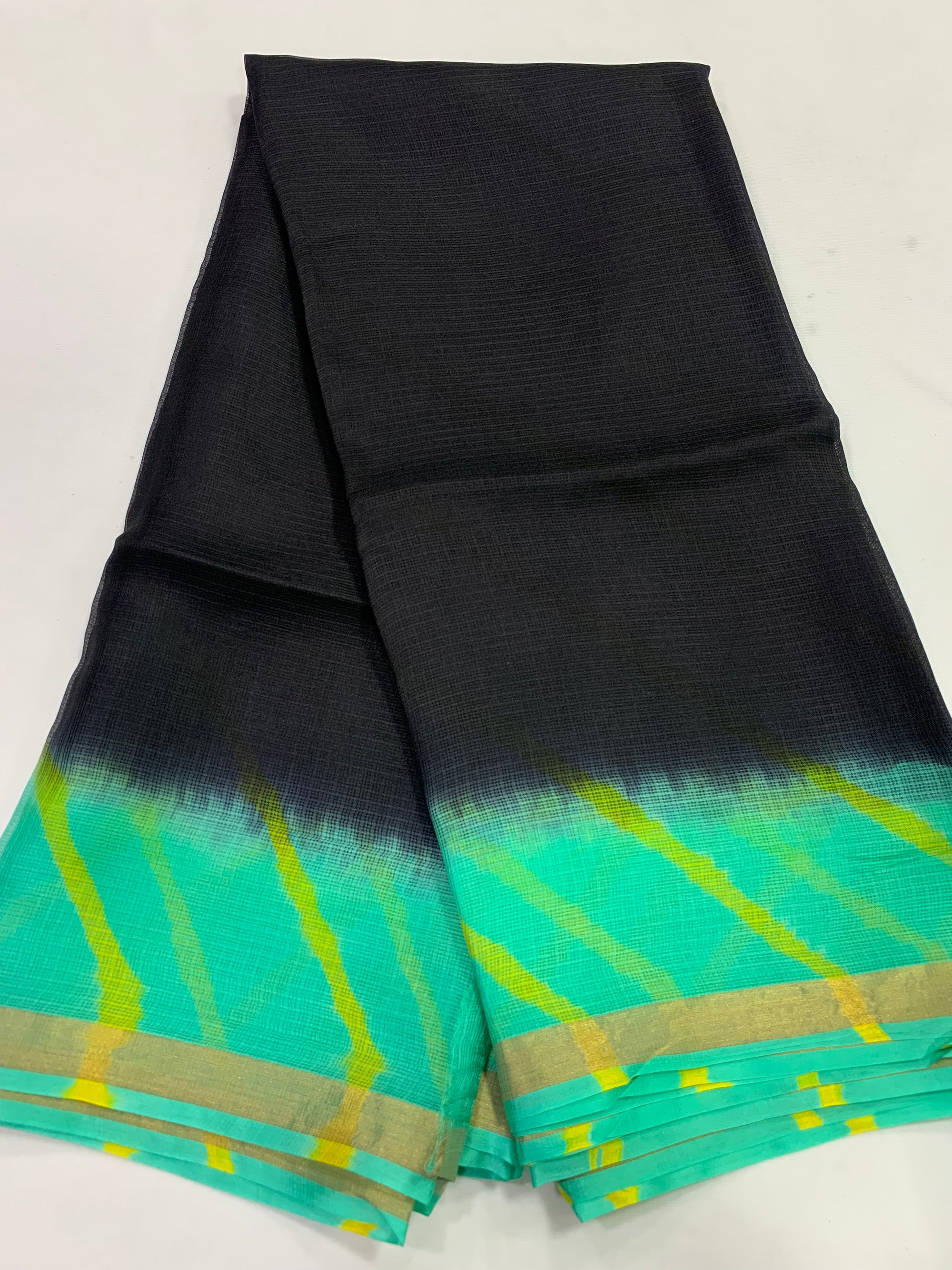 Tie and dye pure kota silk saree