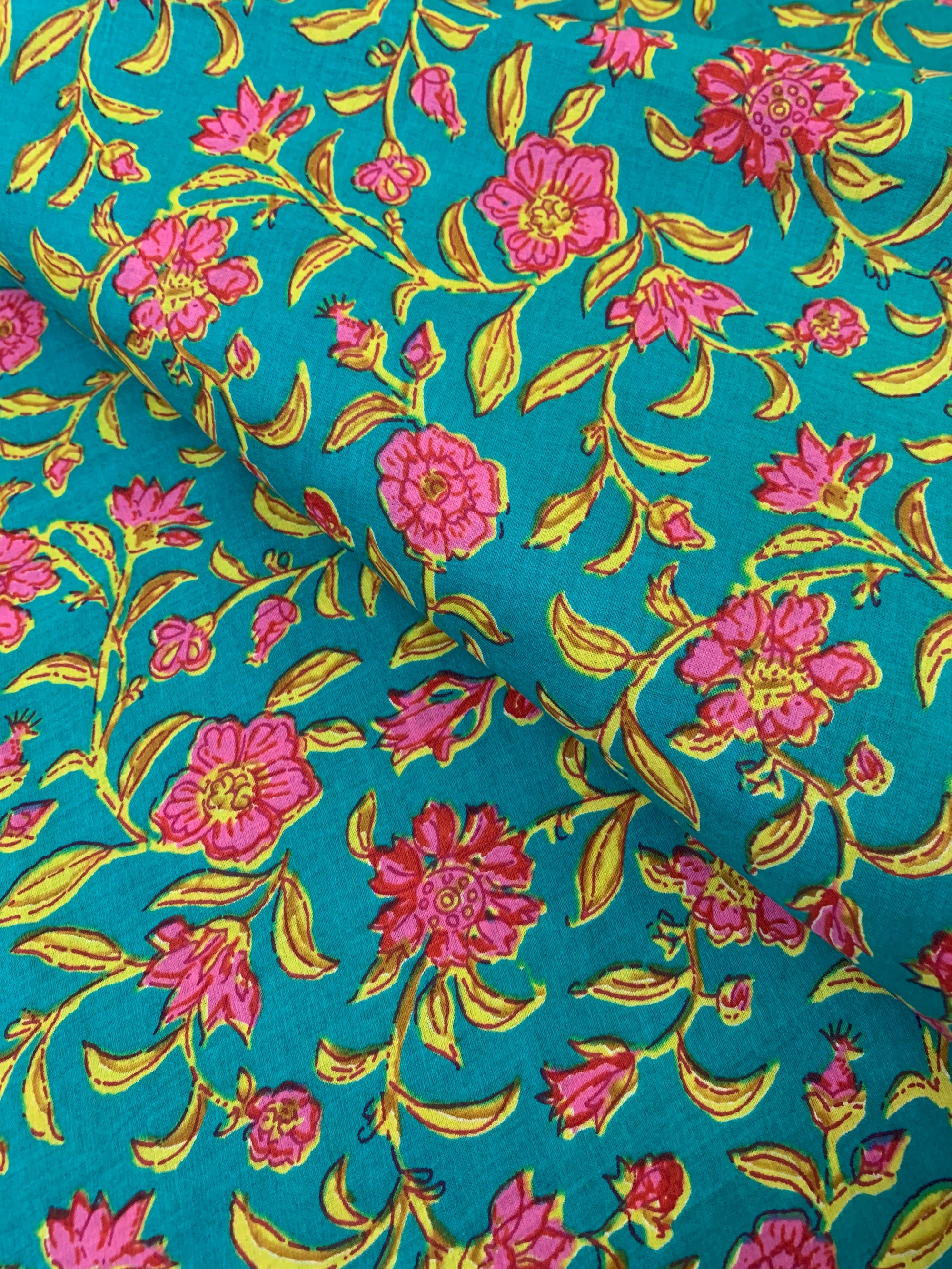 Printed pure cotton fabric