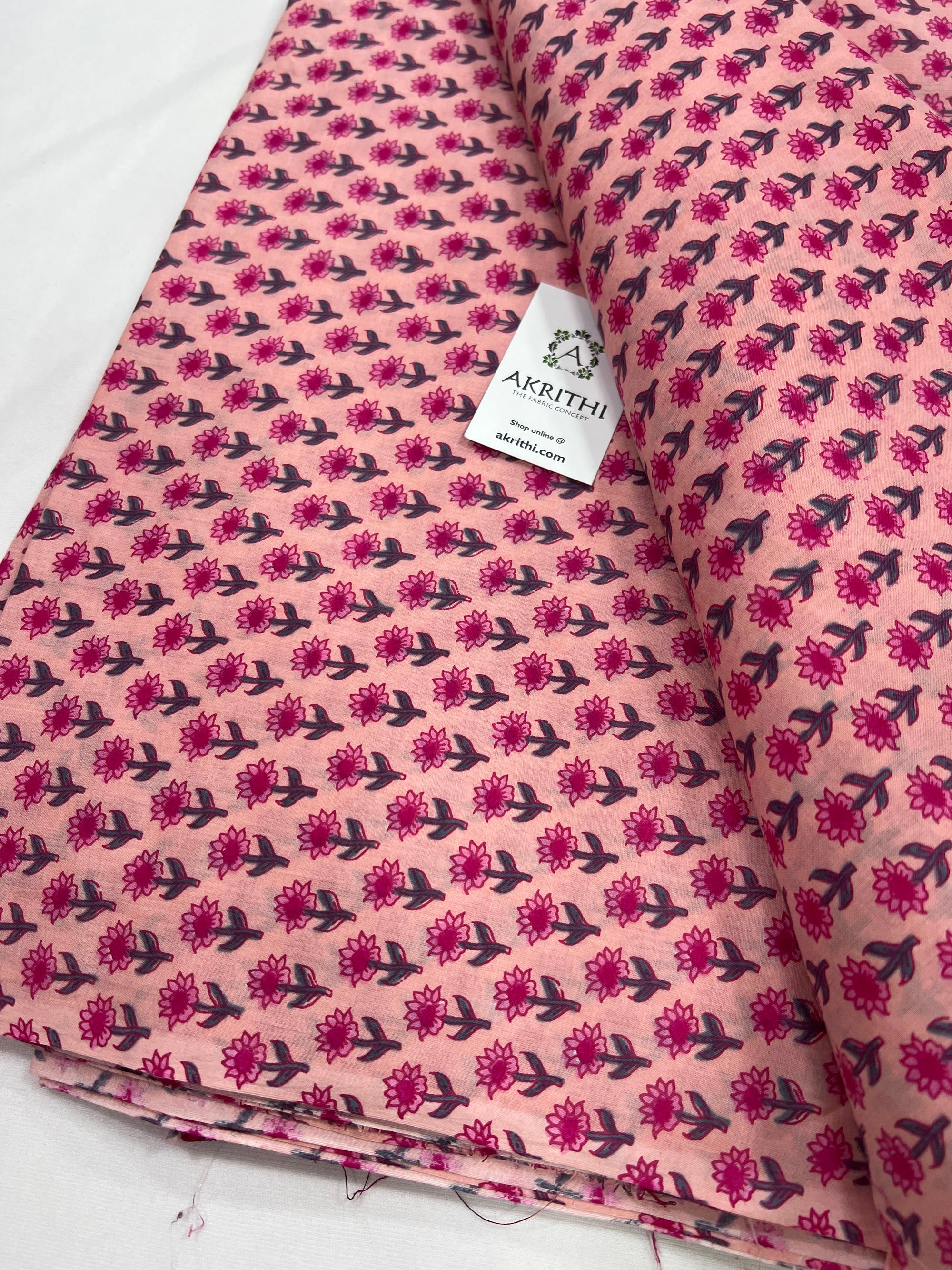 Printed pure cotton fabric