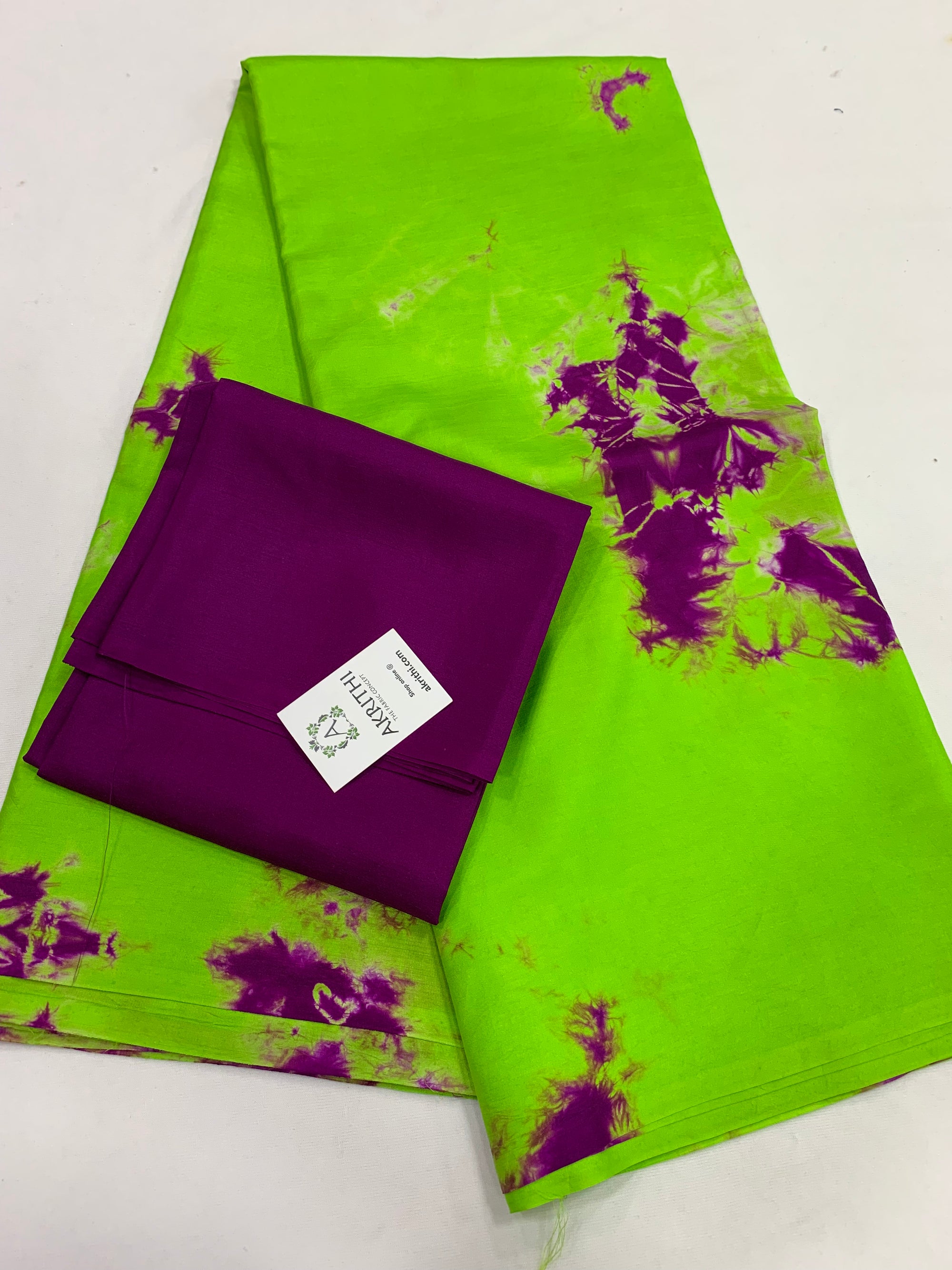 Shibori pure silk saree