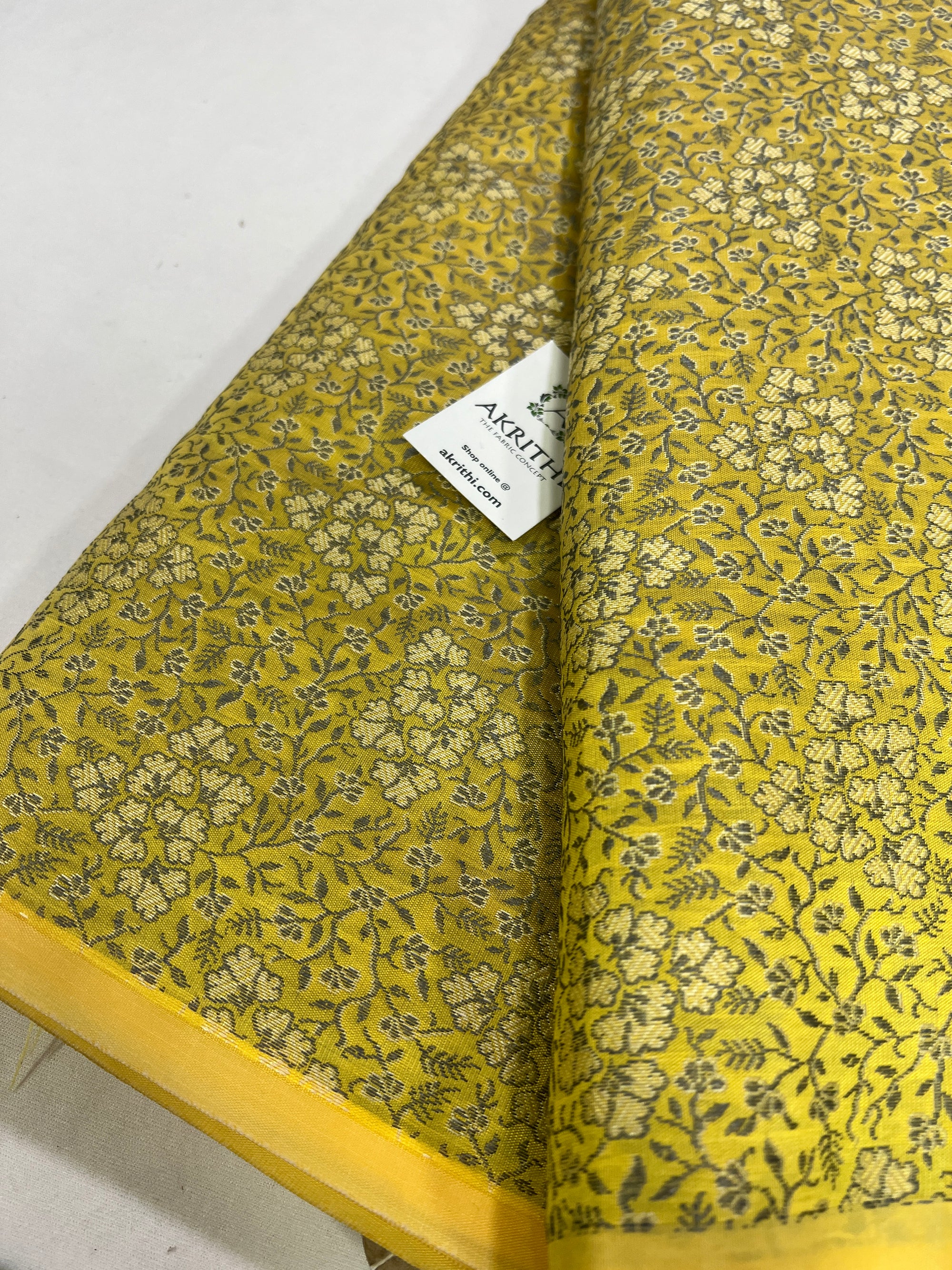 Banarasi brocade fabric without zari