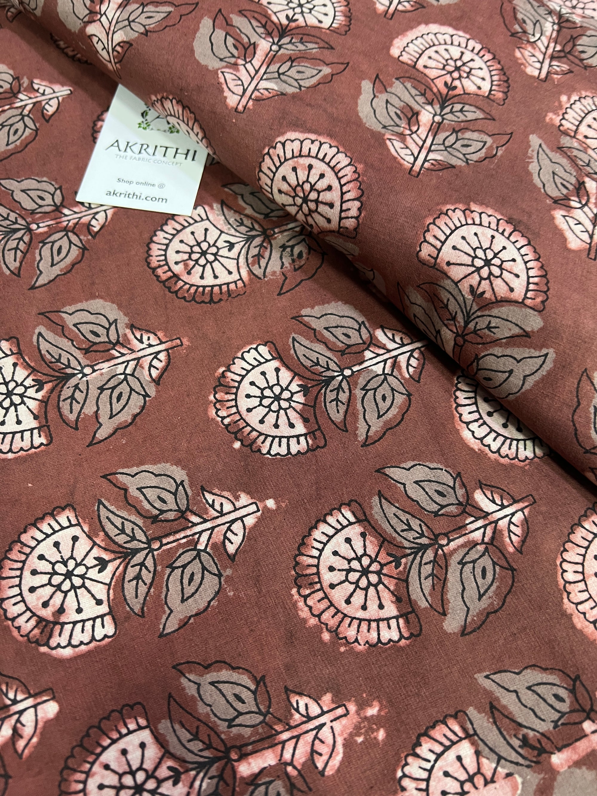 Dabu printed pure cotton fabric