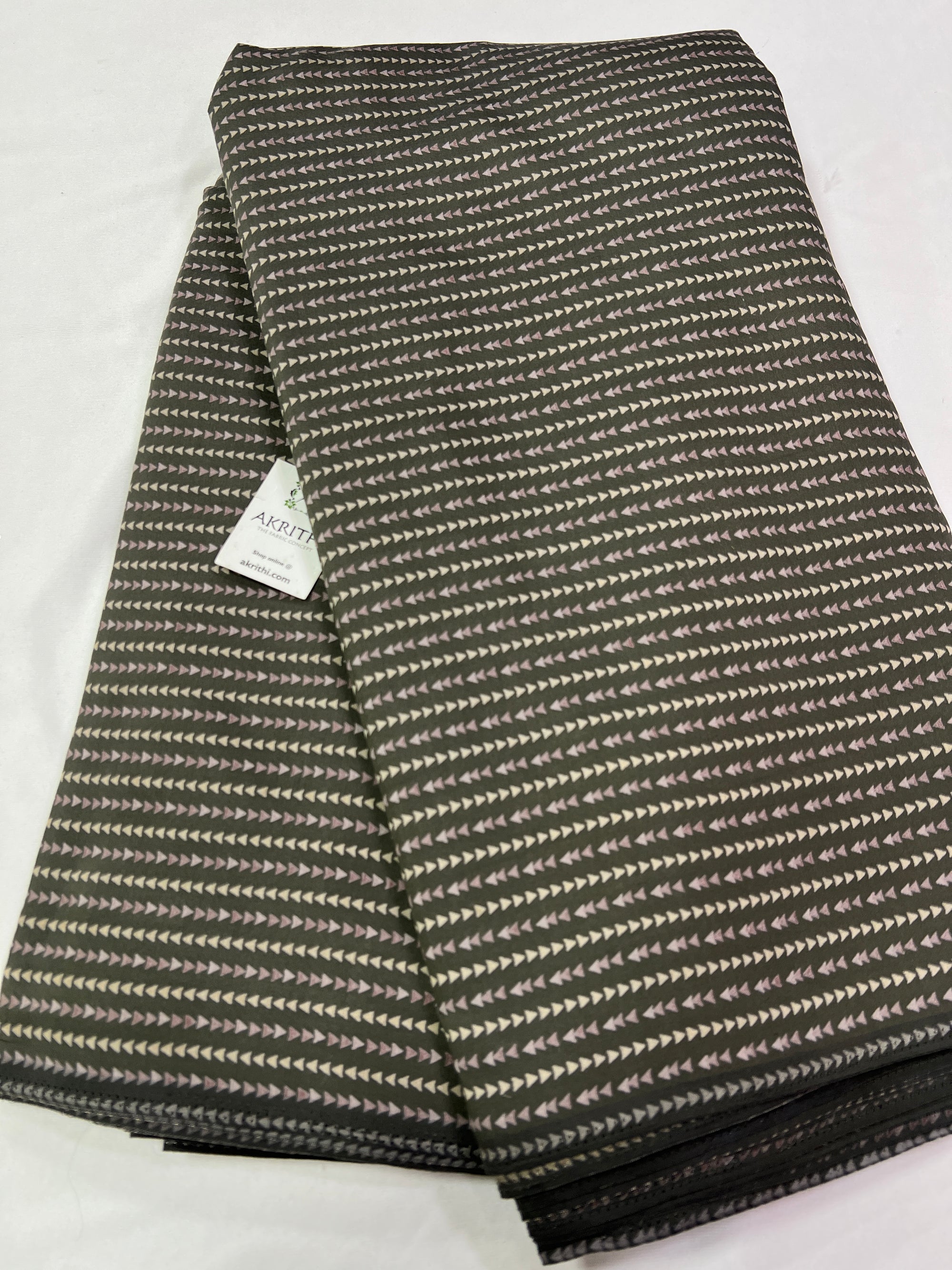 Digital printed silk fabric