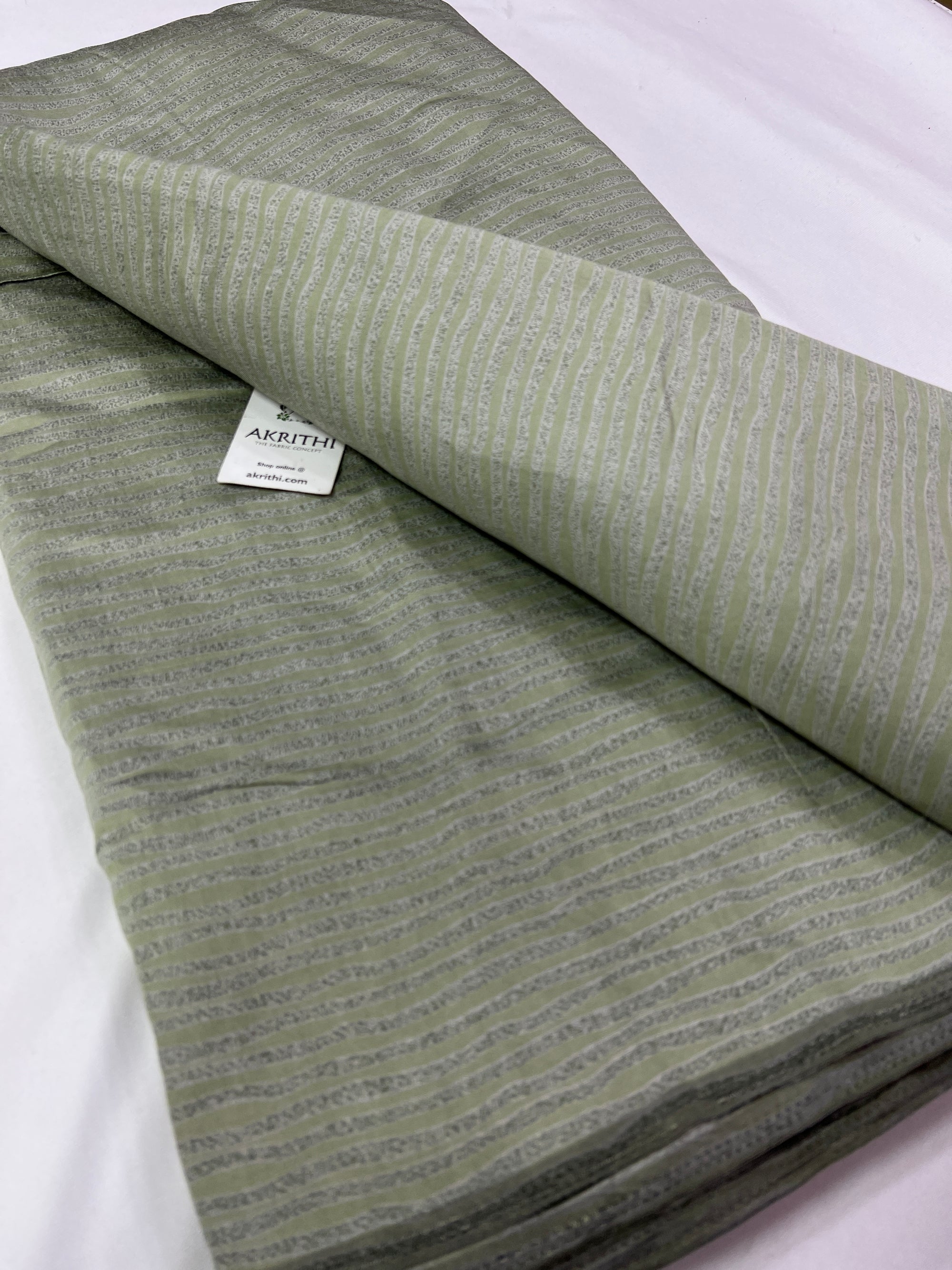 Digital printed silk fabric