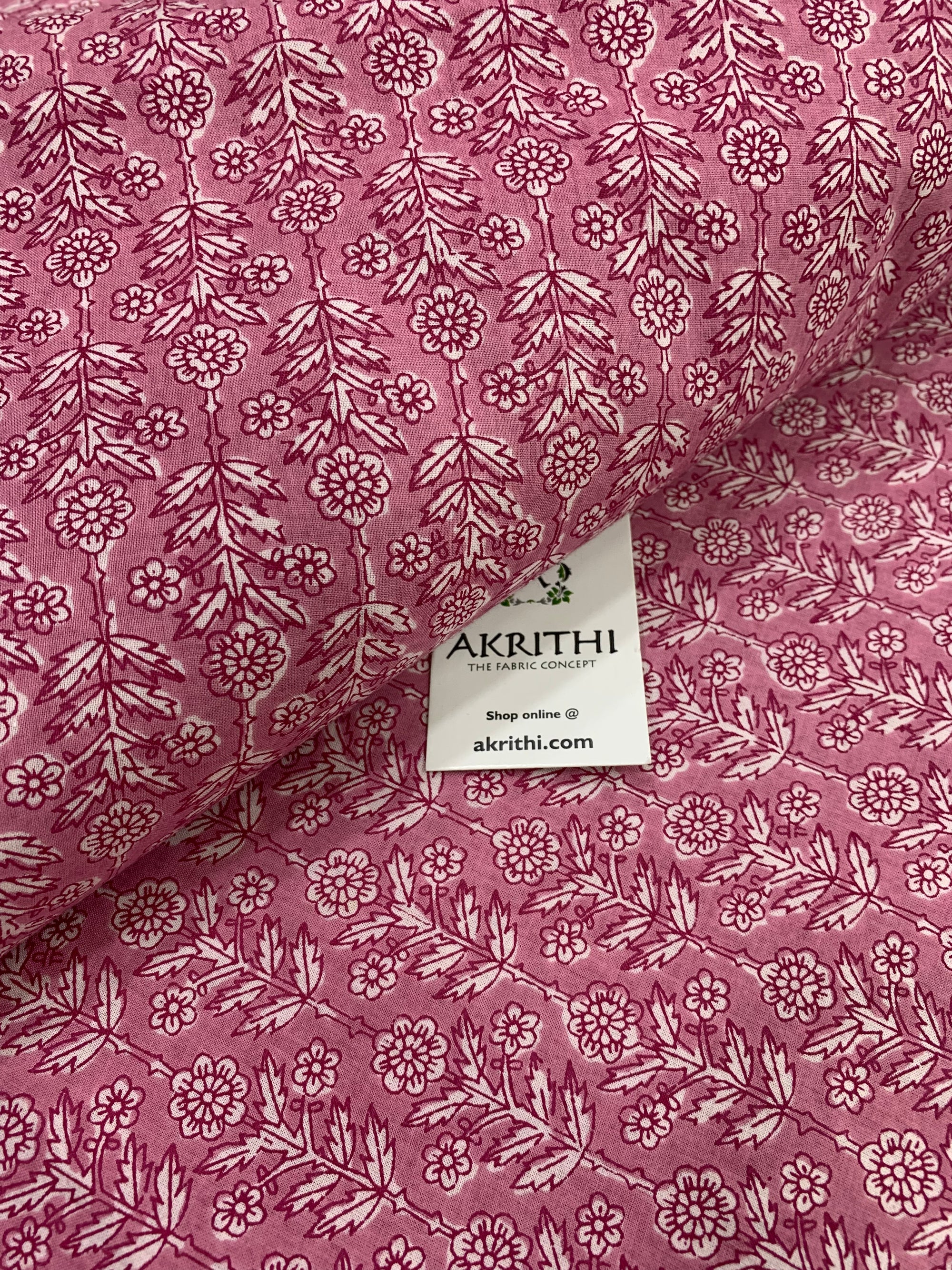 Printed pure cotton fabric