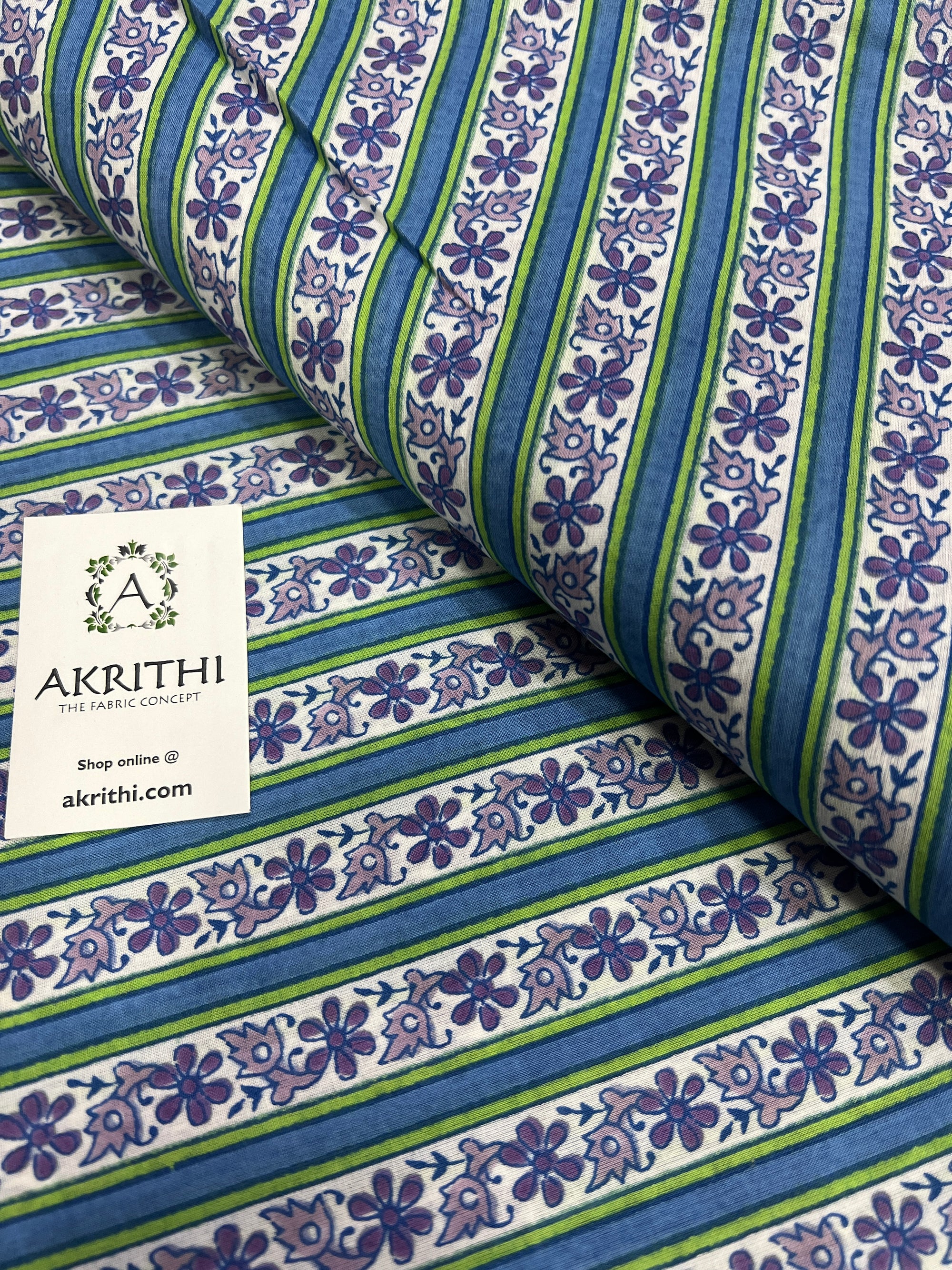 Printed pure cotton fabric