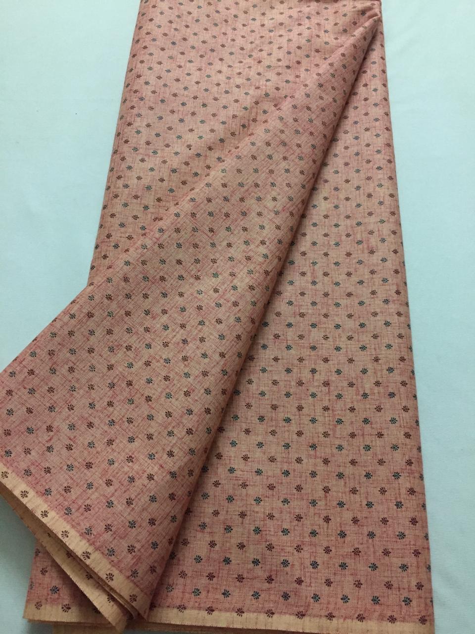 Printed cotton blend fabric
