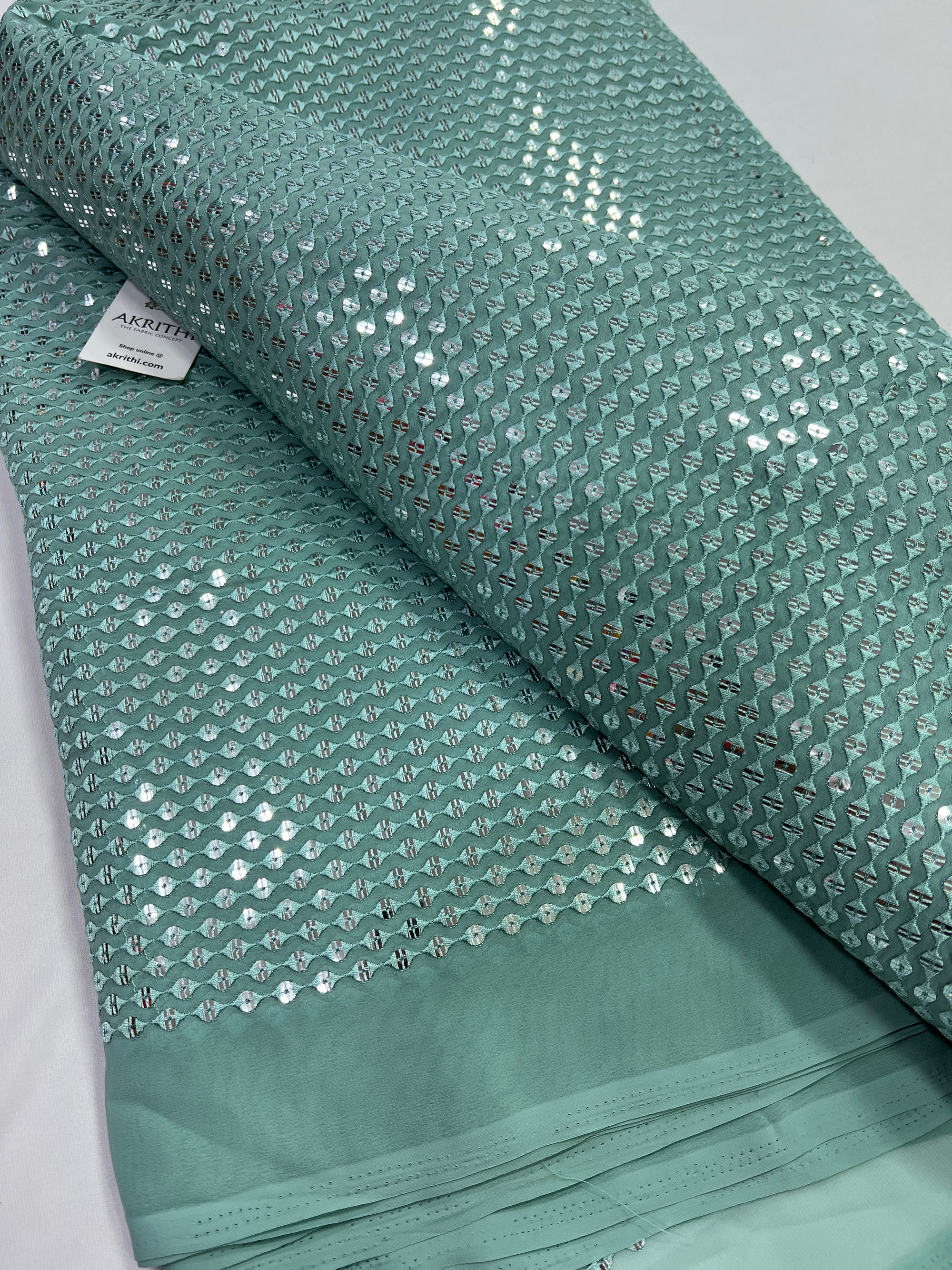 Embroidery on Georgette fabric