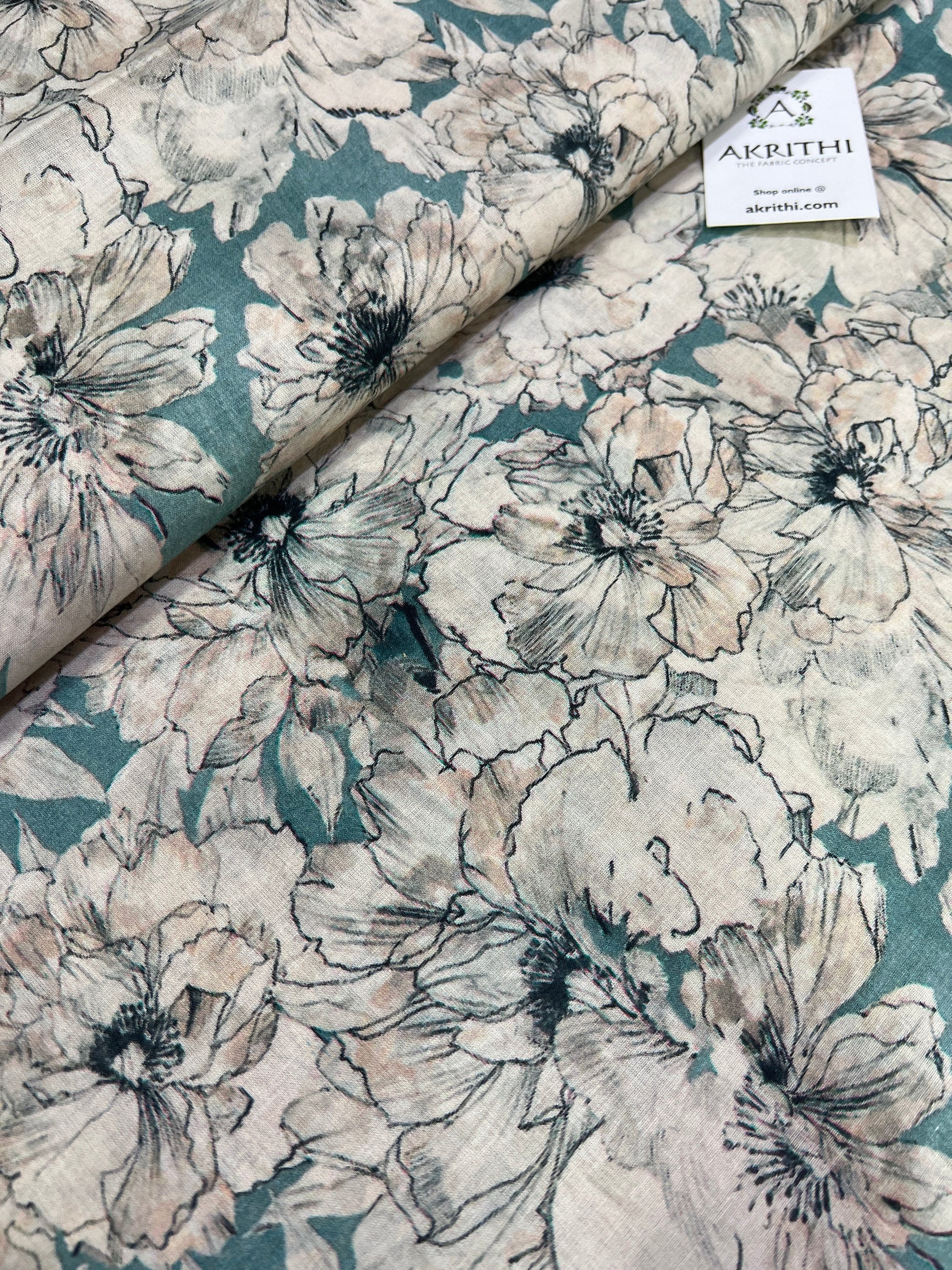 Digital Printed pure cotton fabric