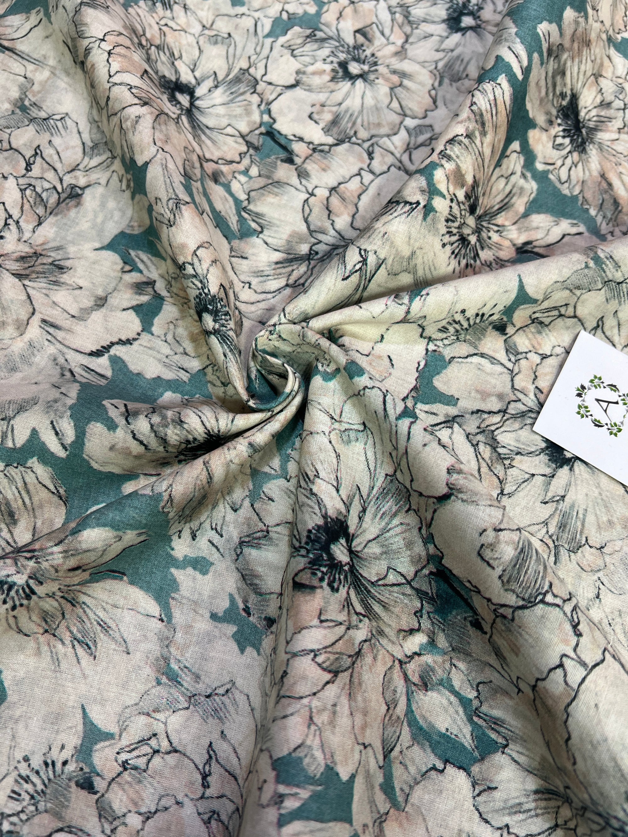 Digital Printed pure cotton fabric