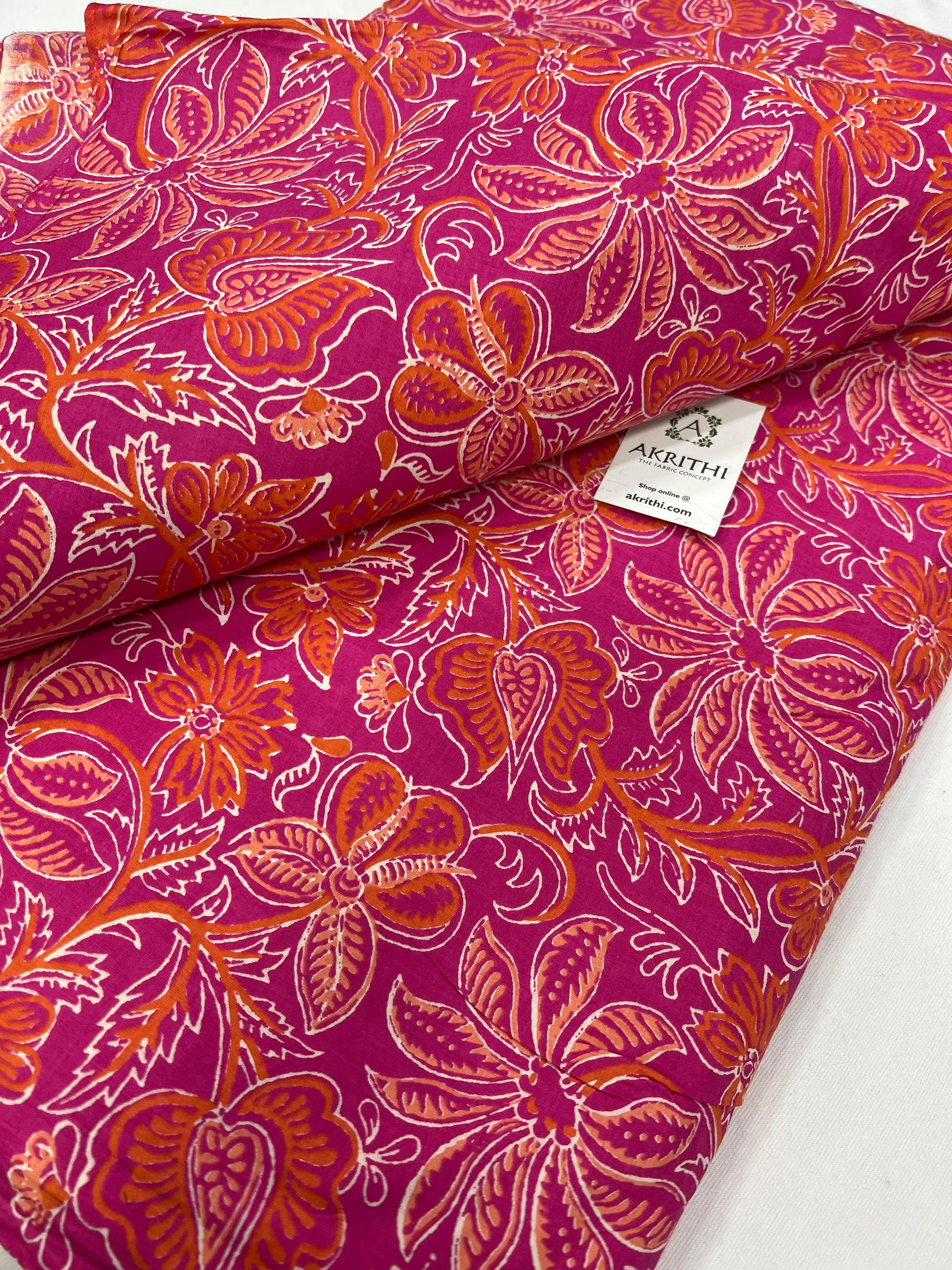 Printed pure cotton fabric