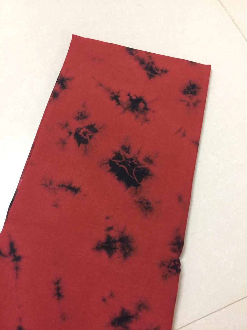 Tie and dye cotton fabric