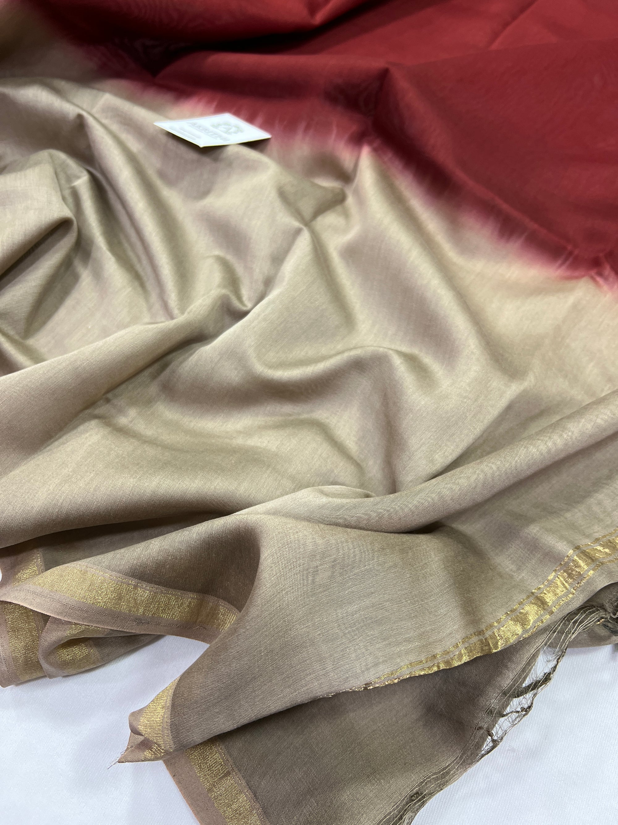 Chanderi shaded fabric