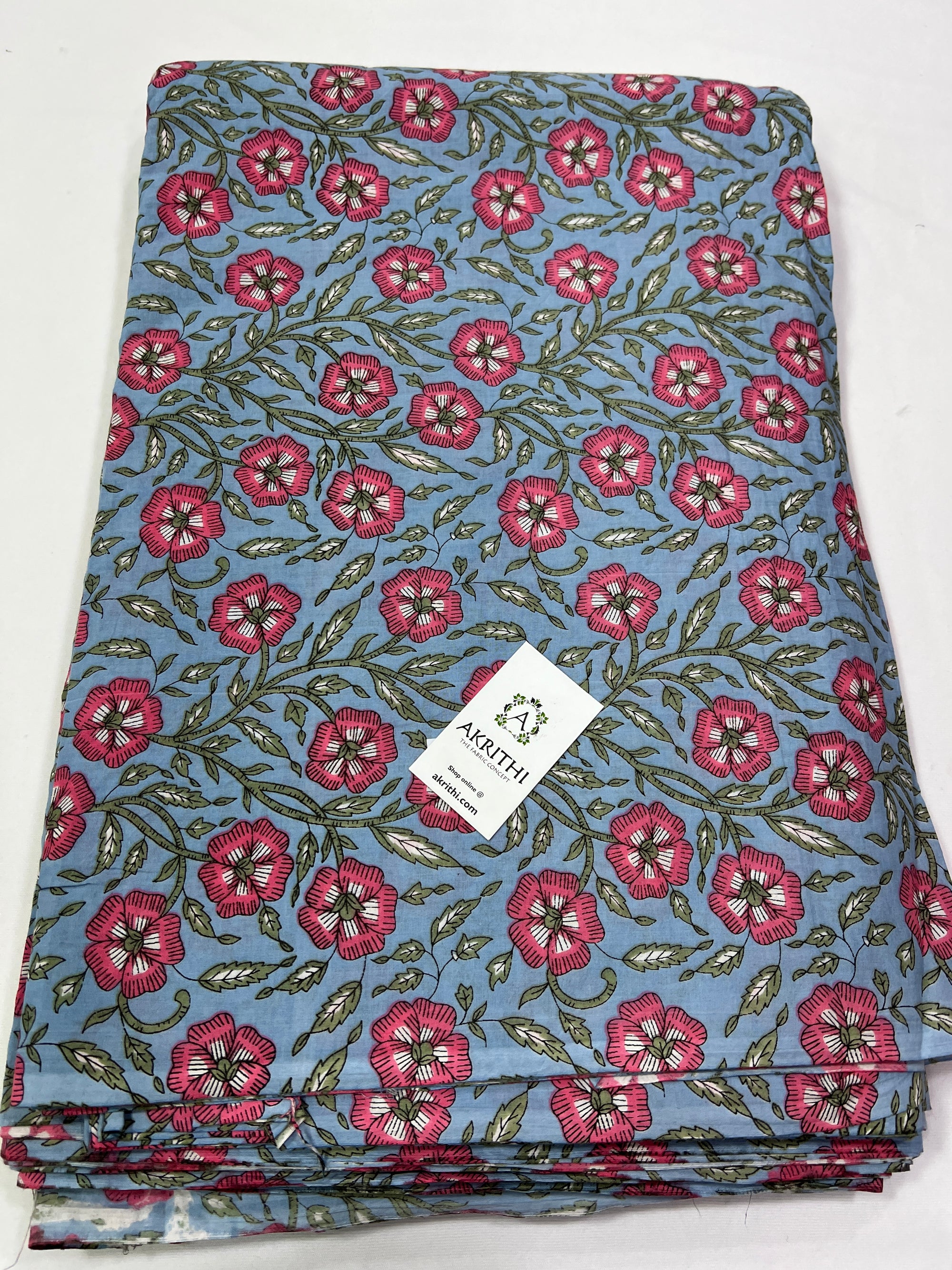 Printed pure cotton fabric
