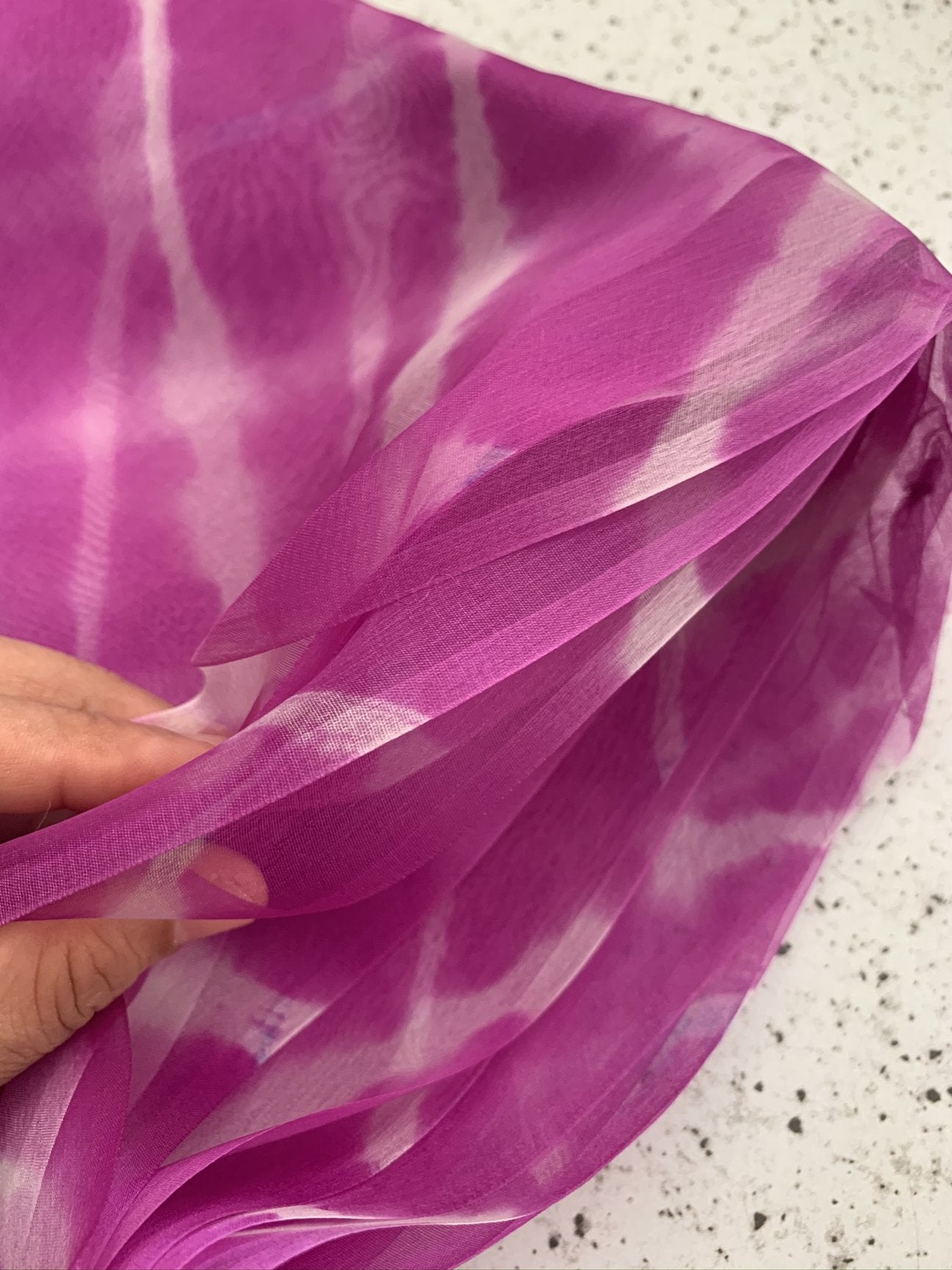 PURE SILK ORGANZA LEHERIYA DUPATTA