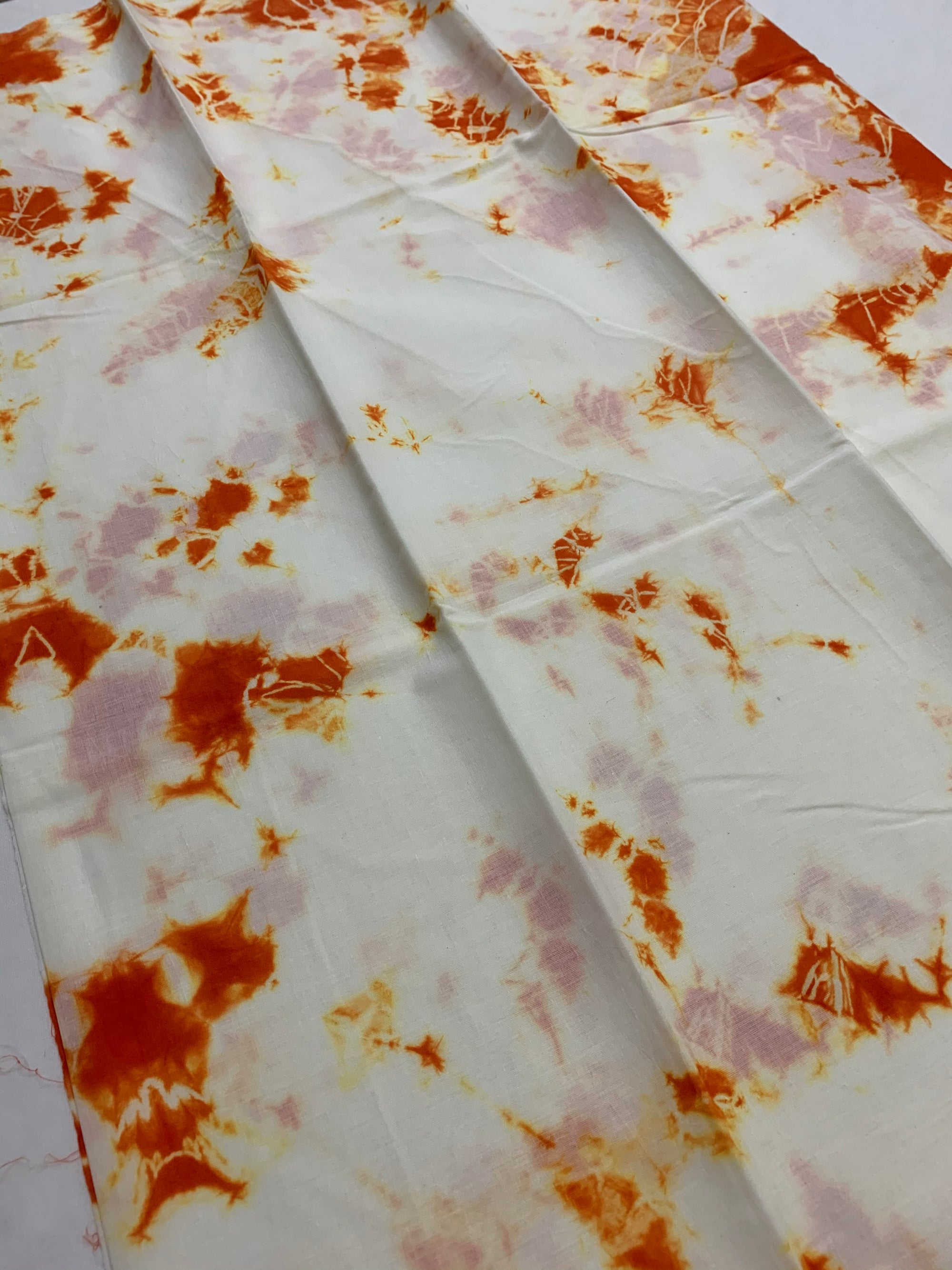 Tie and dye mul cotton fabric