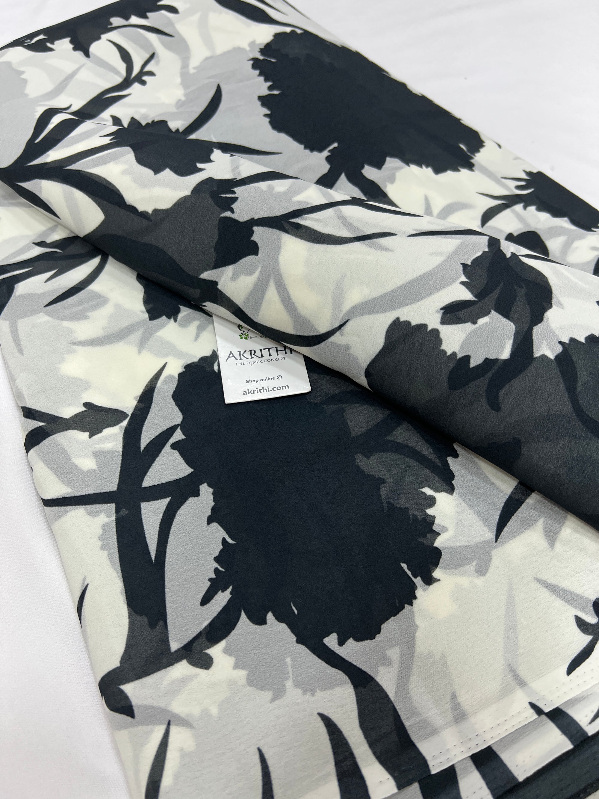 Floral printed georgette fabric