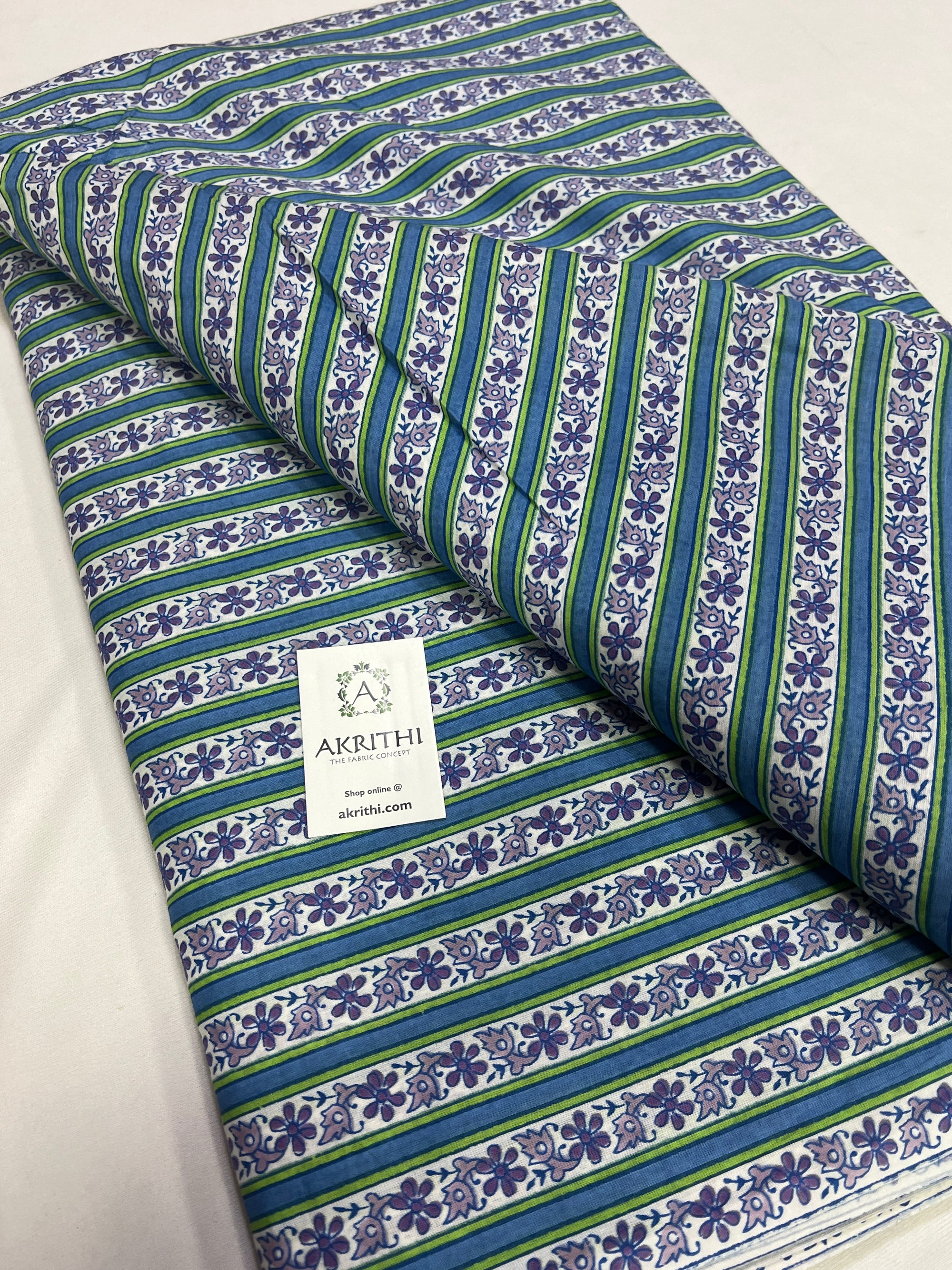 Printed pure cotton fabric