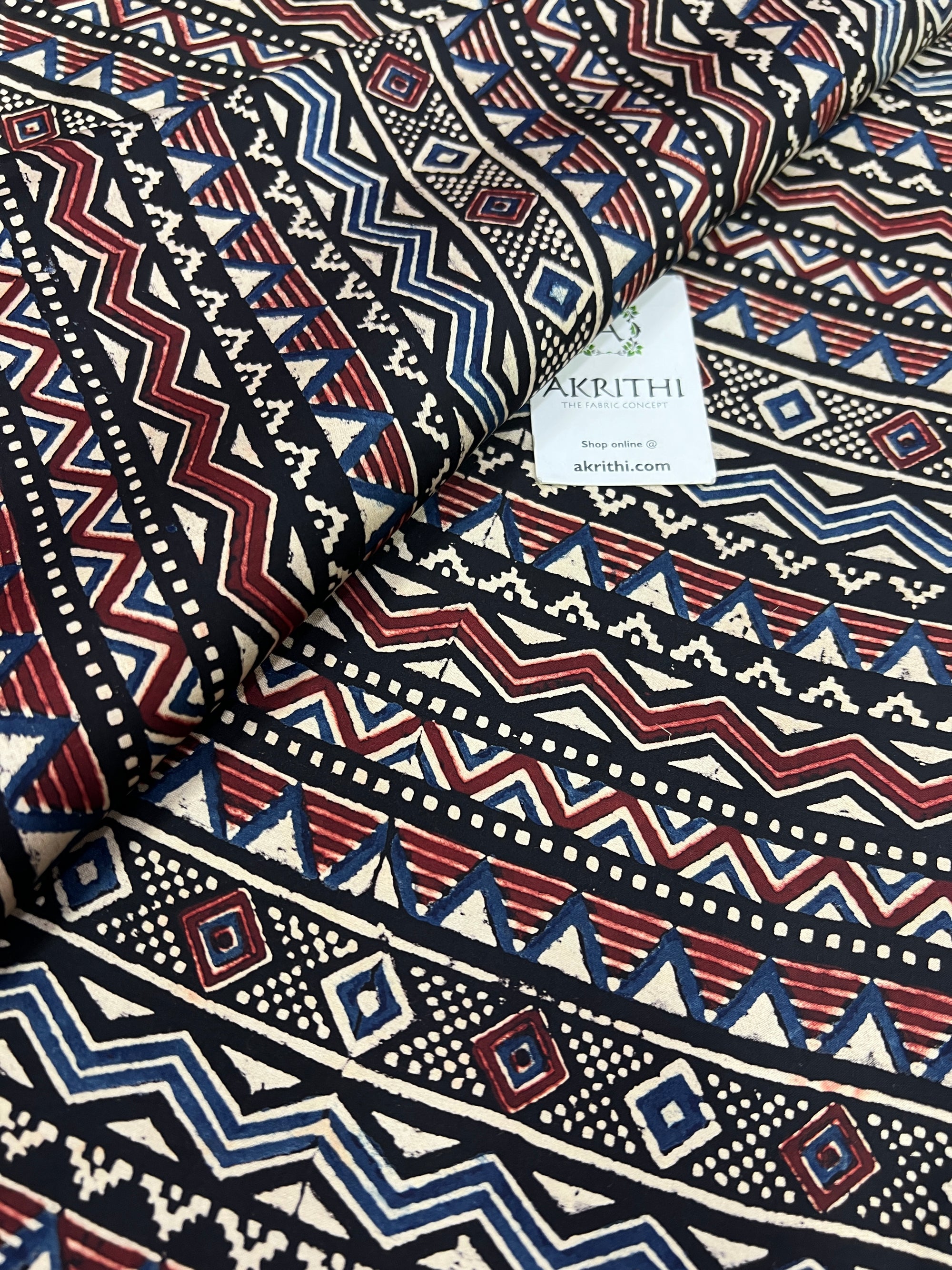 Ajrakh modal fabric