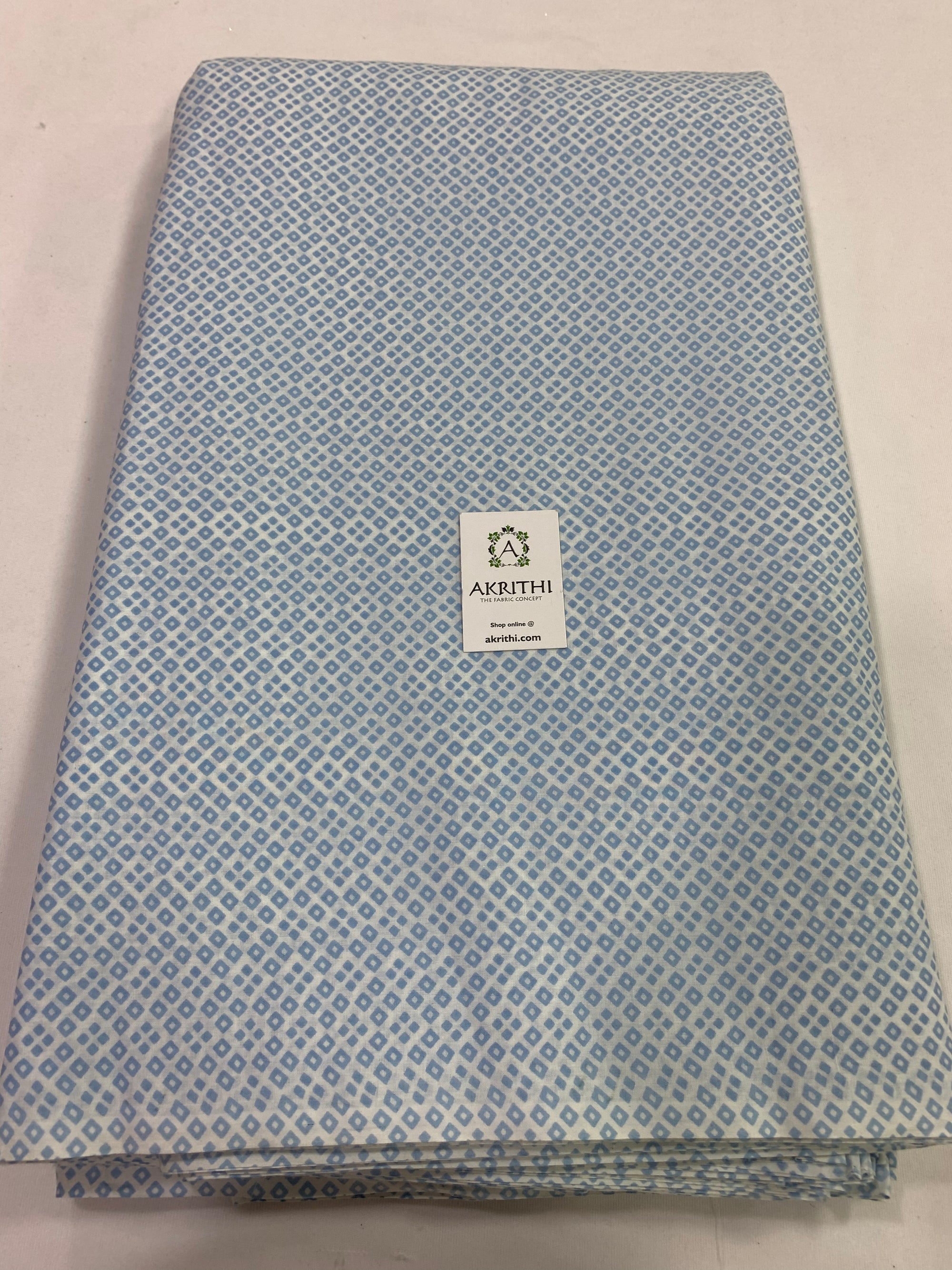 Printed pure cotton fabric