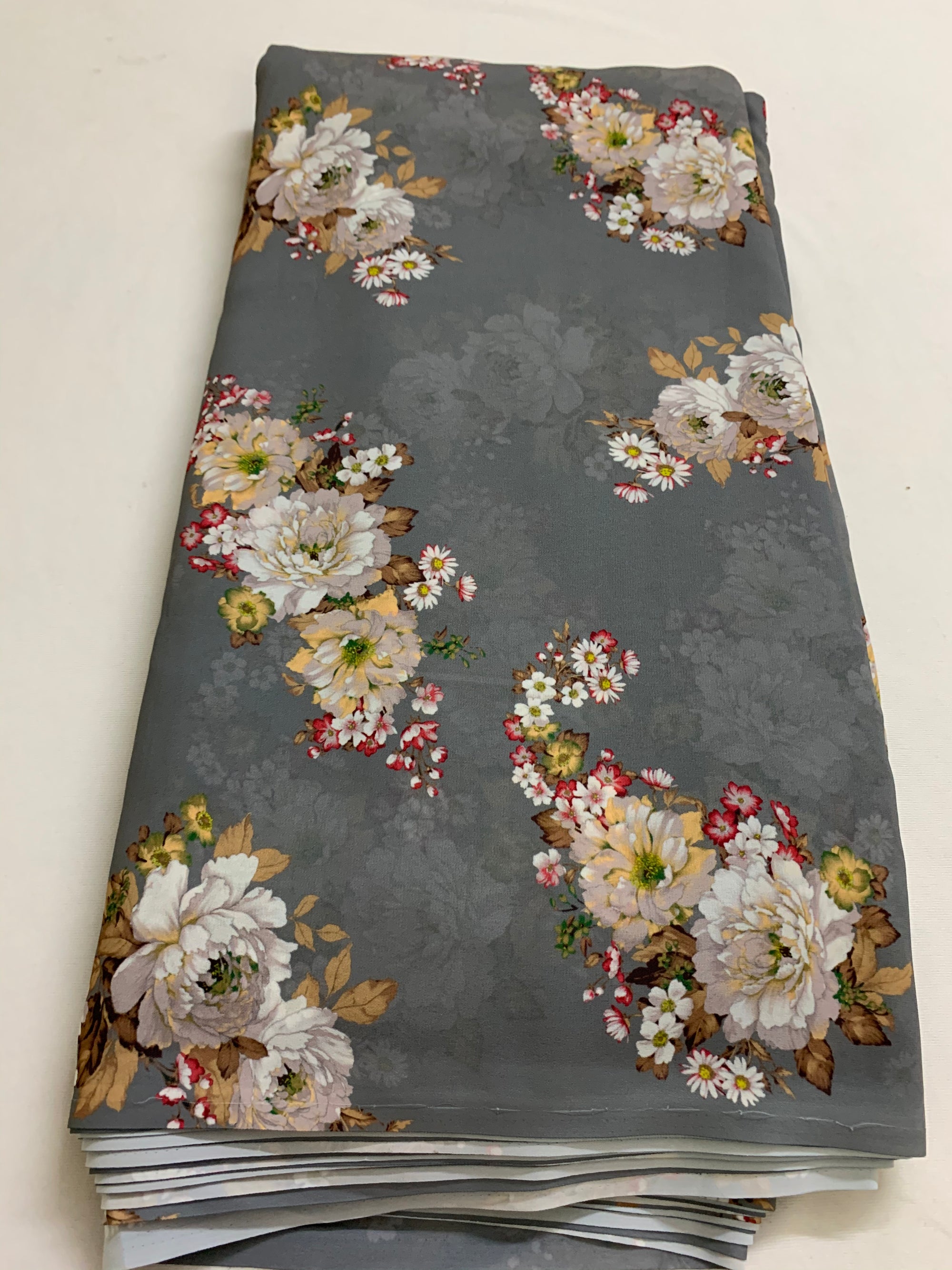 Digital floral Printed georgette fabric
