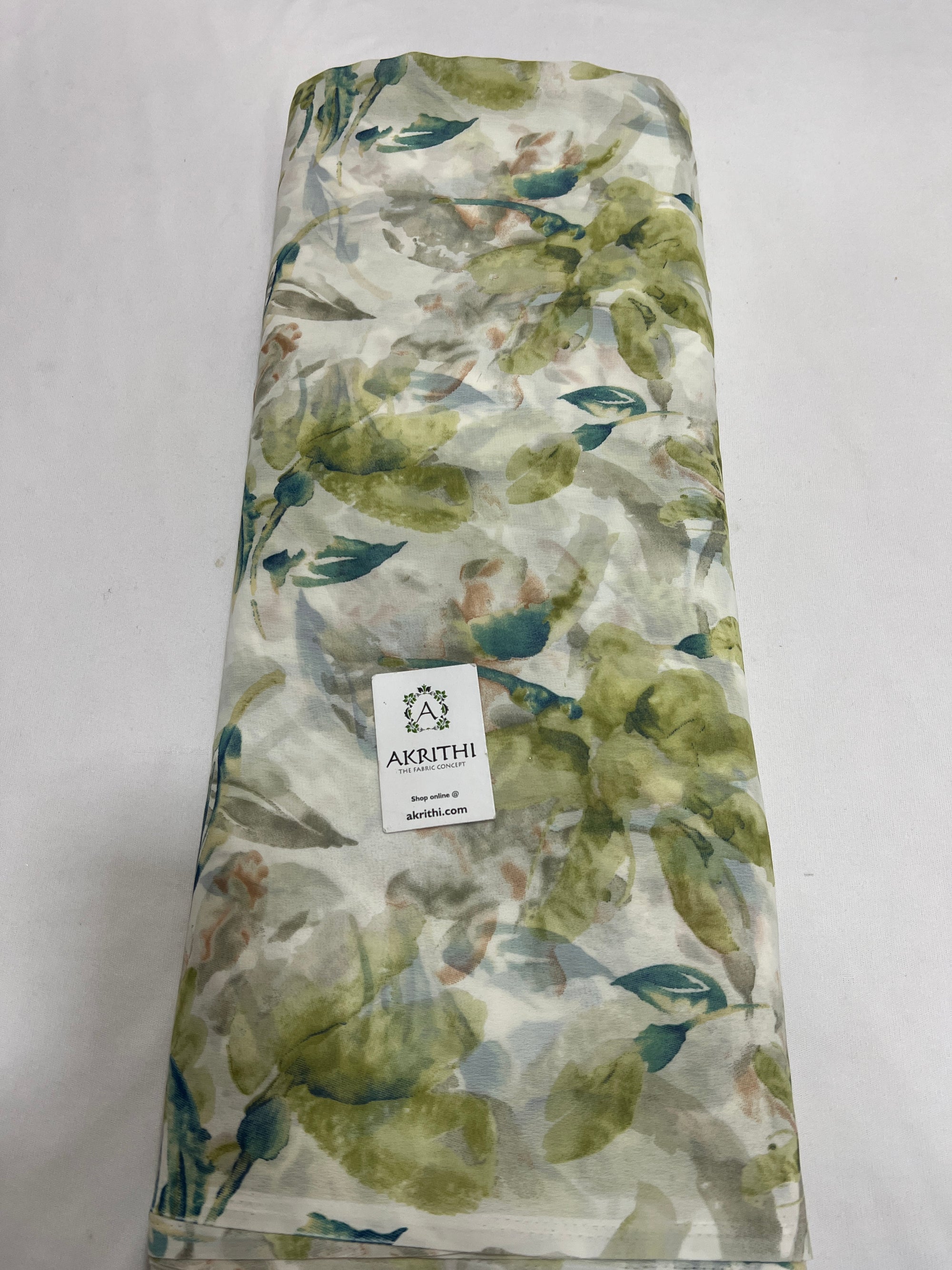 Digital floral printed georgette fabric