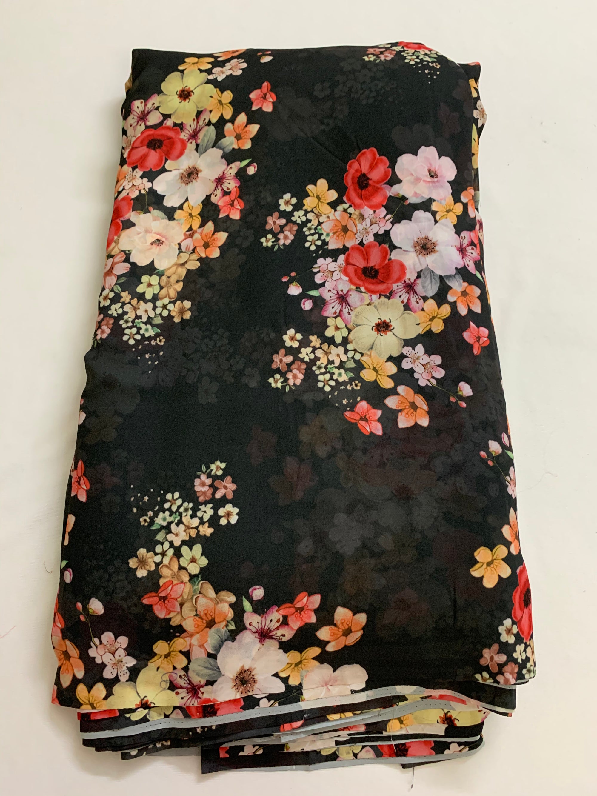 Digital floral Printed georgette fabric