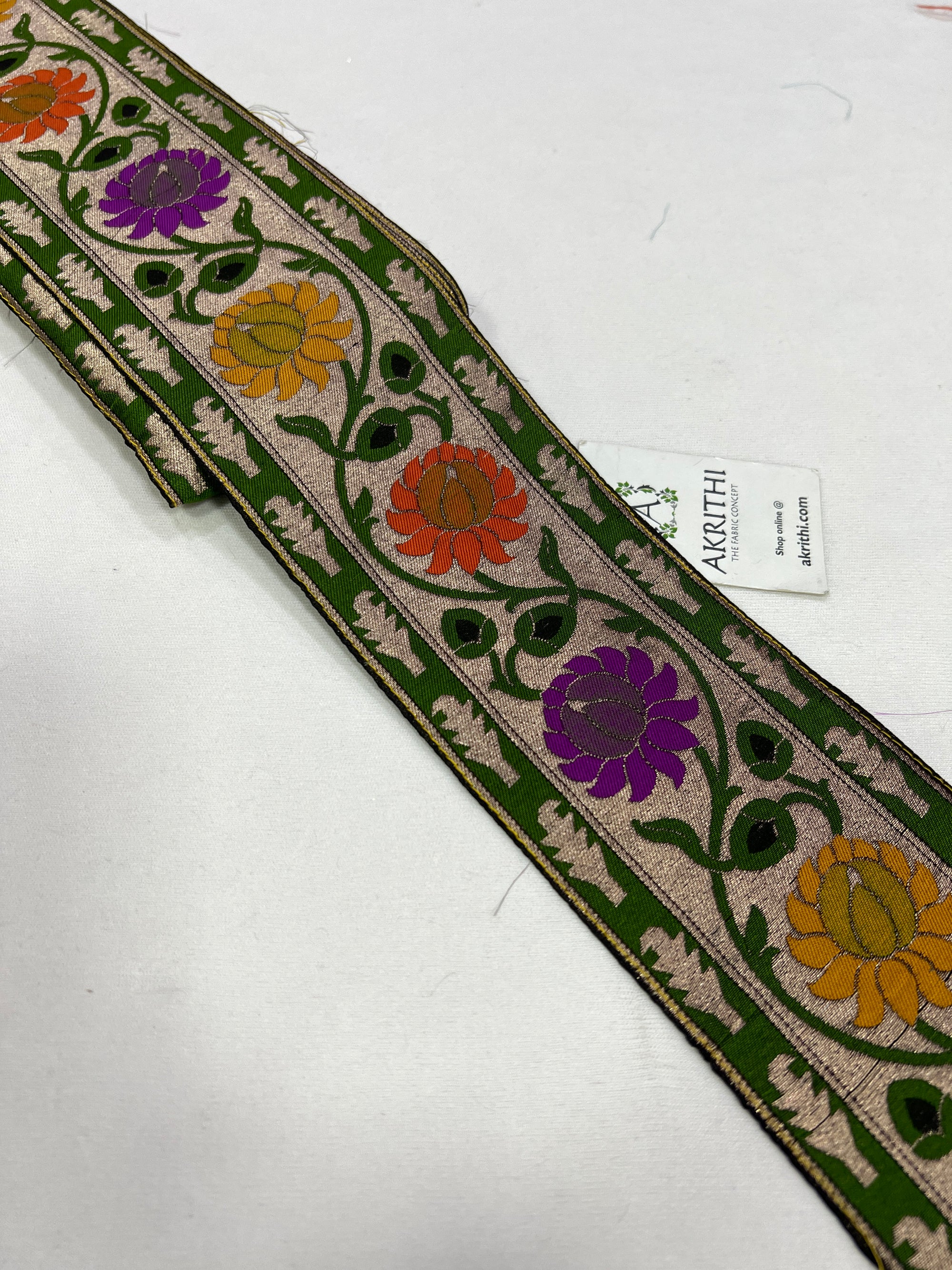 Handloom Banarasi lace 9 metres roll