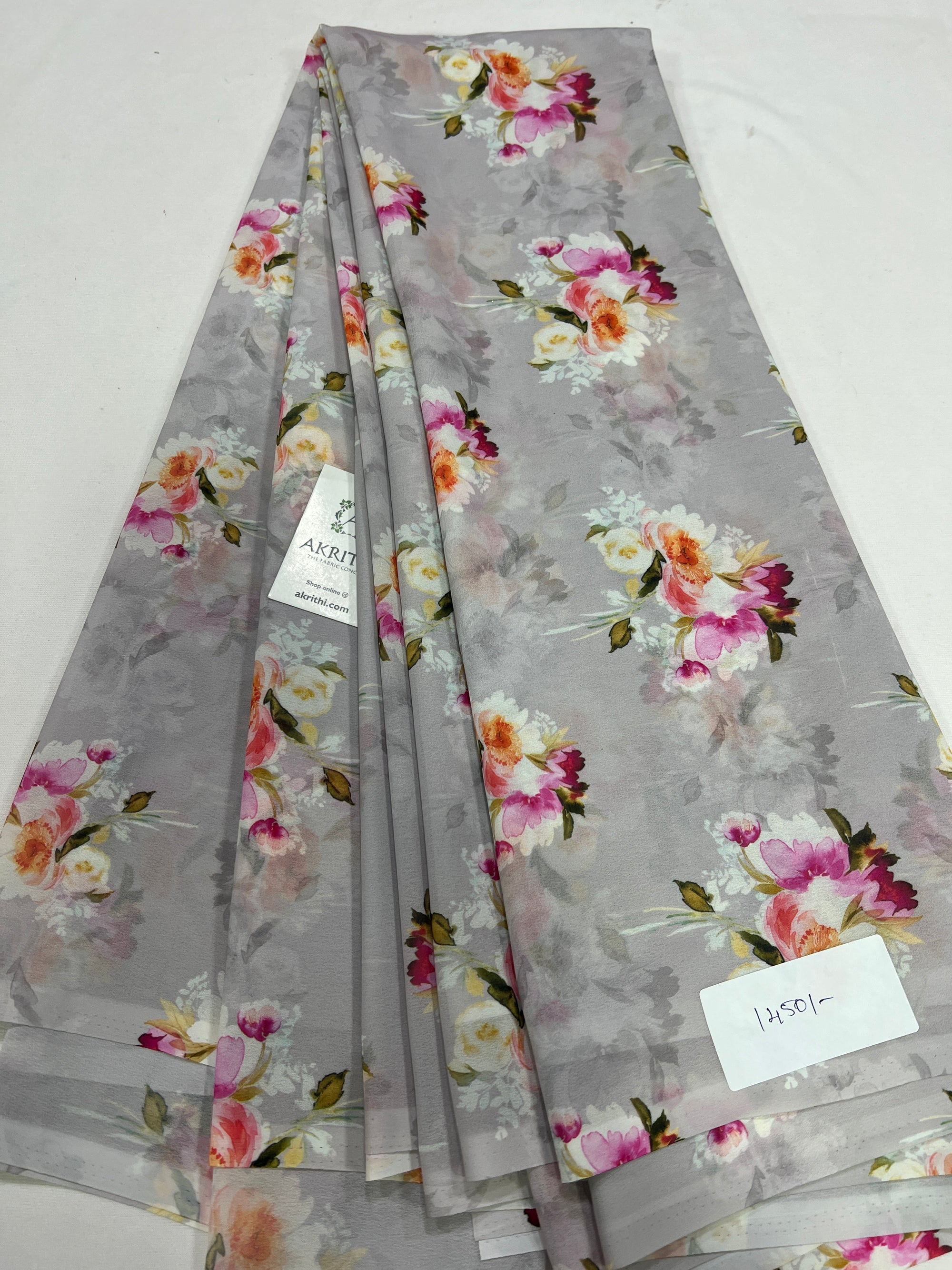 Digital printed georgette saree