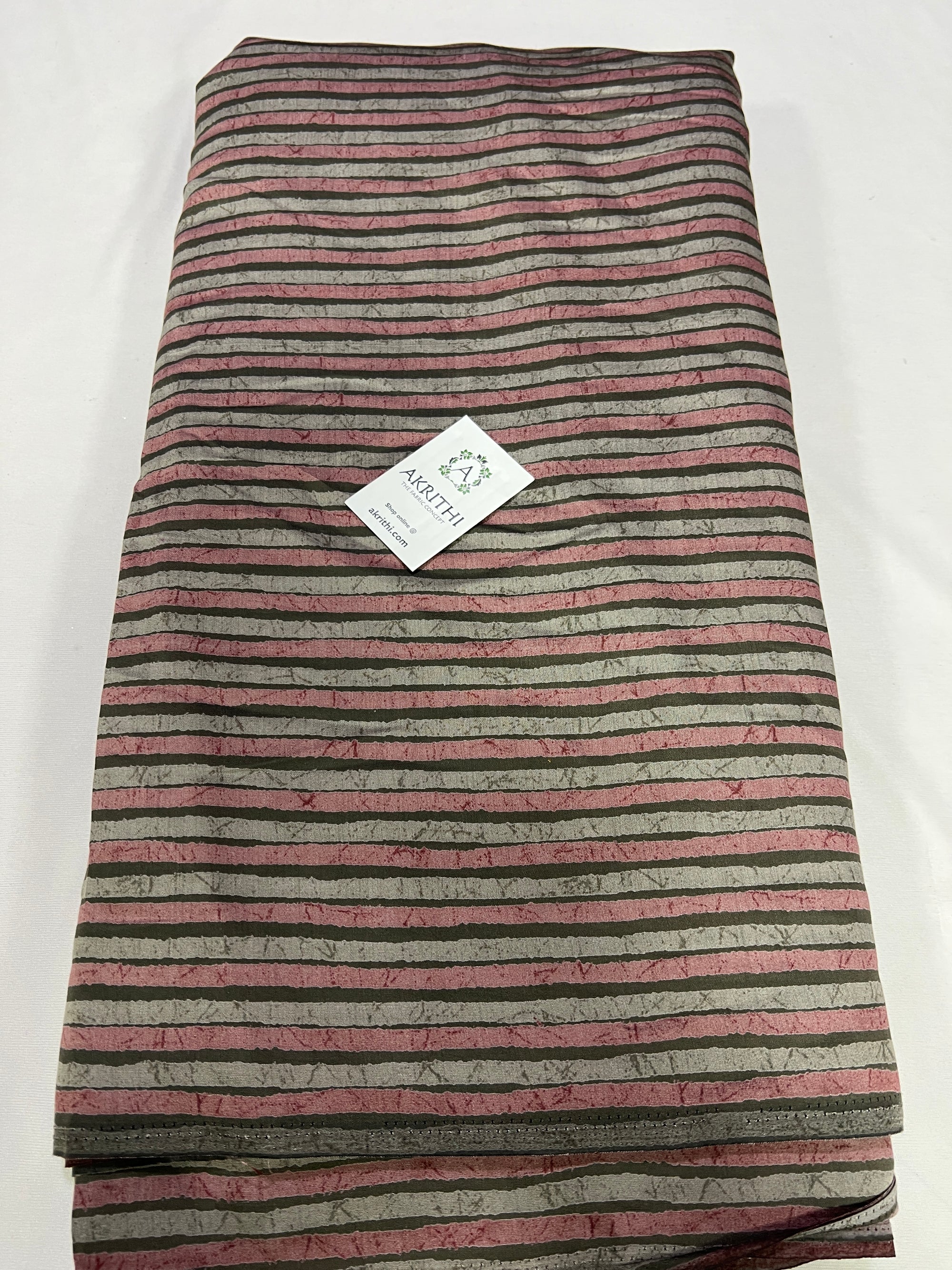Digital printed silk fabric