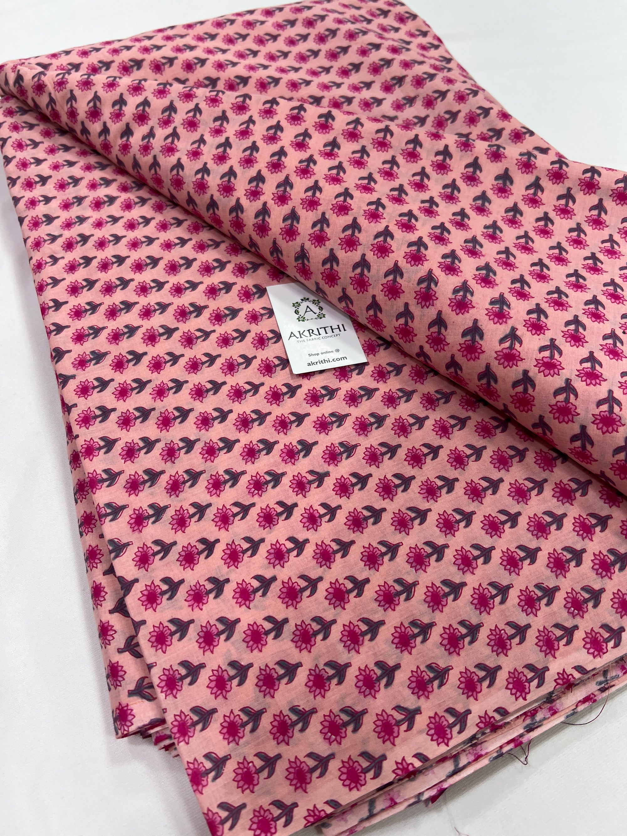 Printed pure cotton fabric