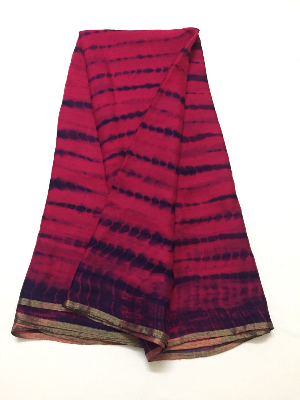 PURE CHIFFON SHIBORI TIE AND DYE SAREE