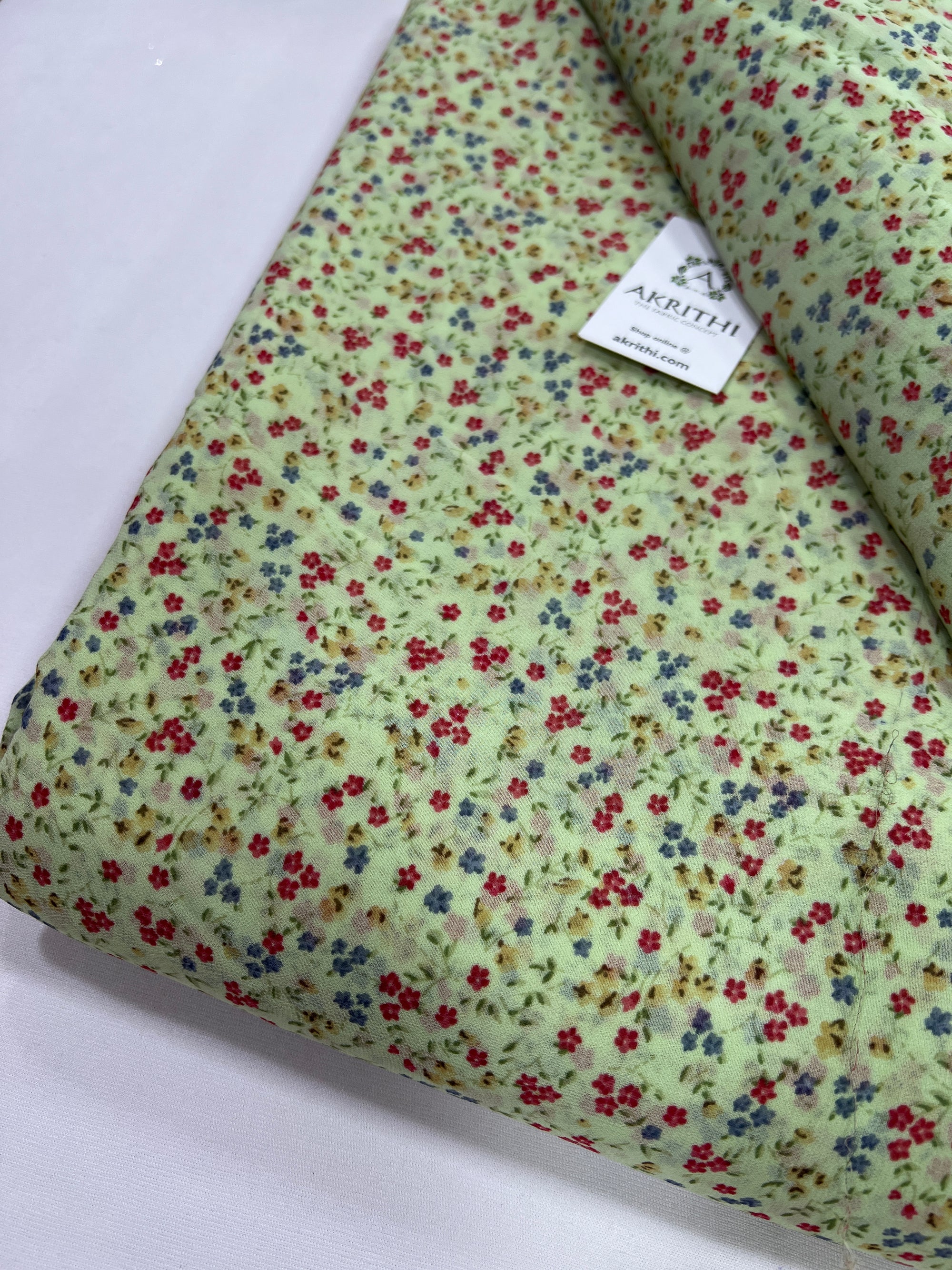 Floral printed georgette fabric 56 inches width