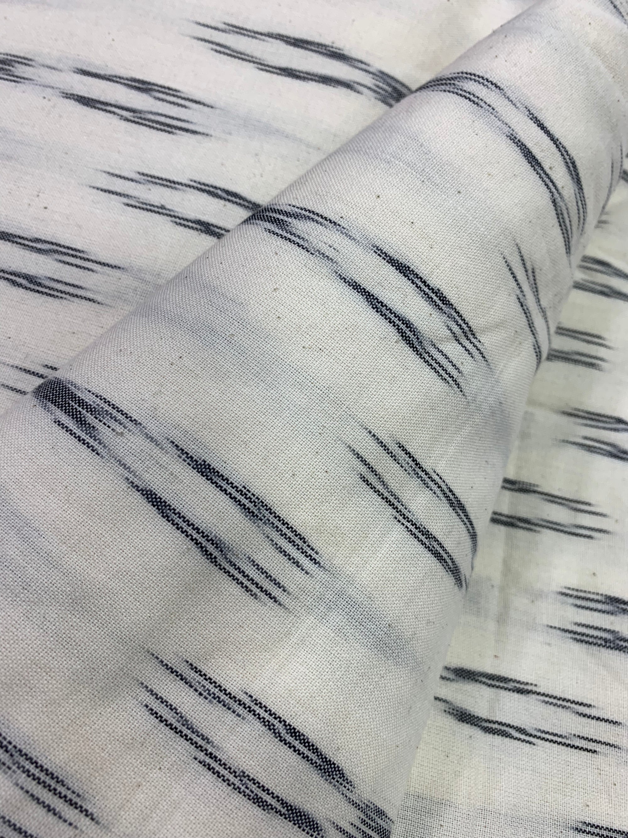 Ikat pure cotton fabric