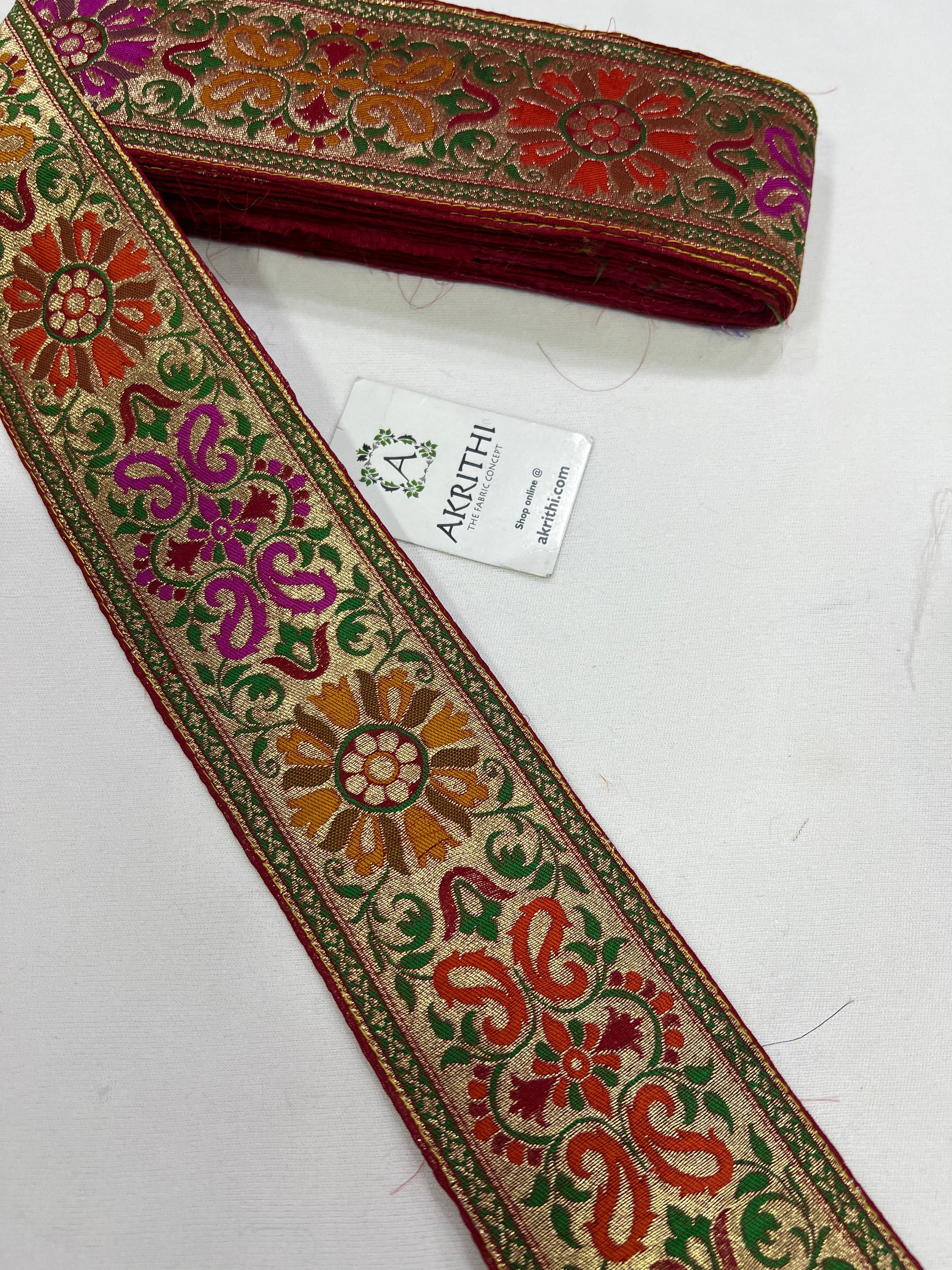 Handloom Banarasi lace 9 metres roll