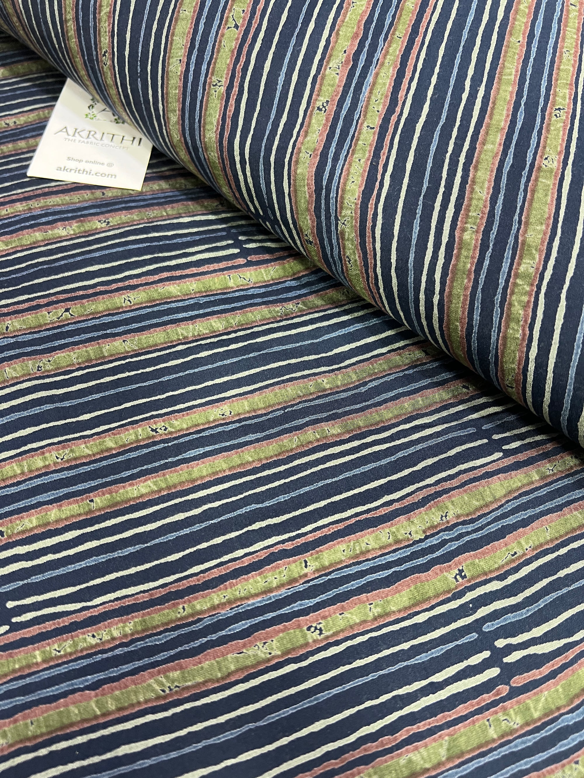 Digital printed silk fabric
