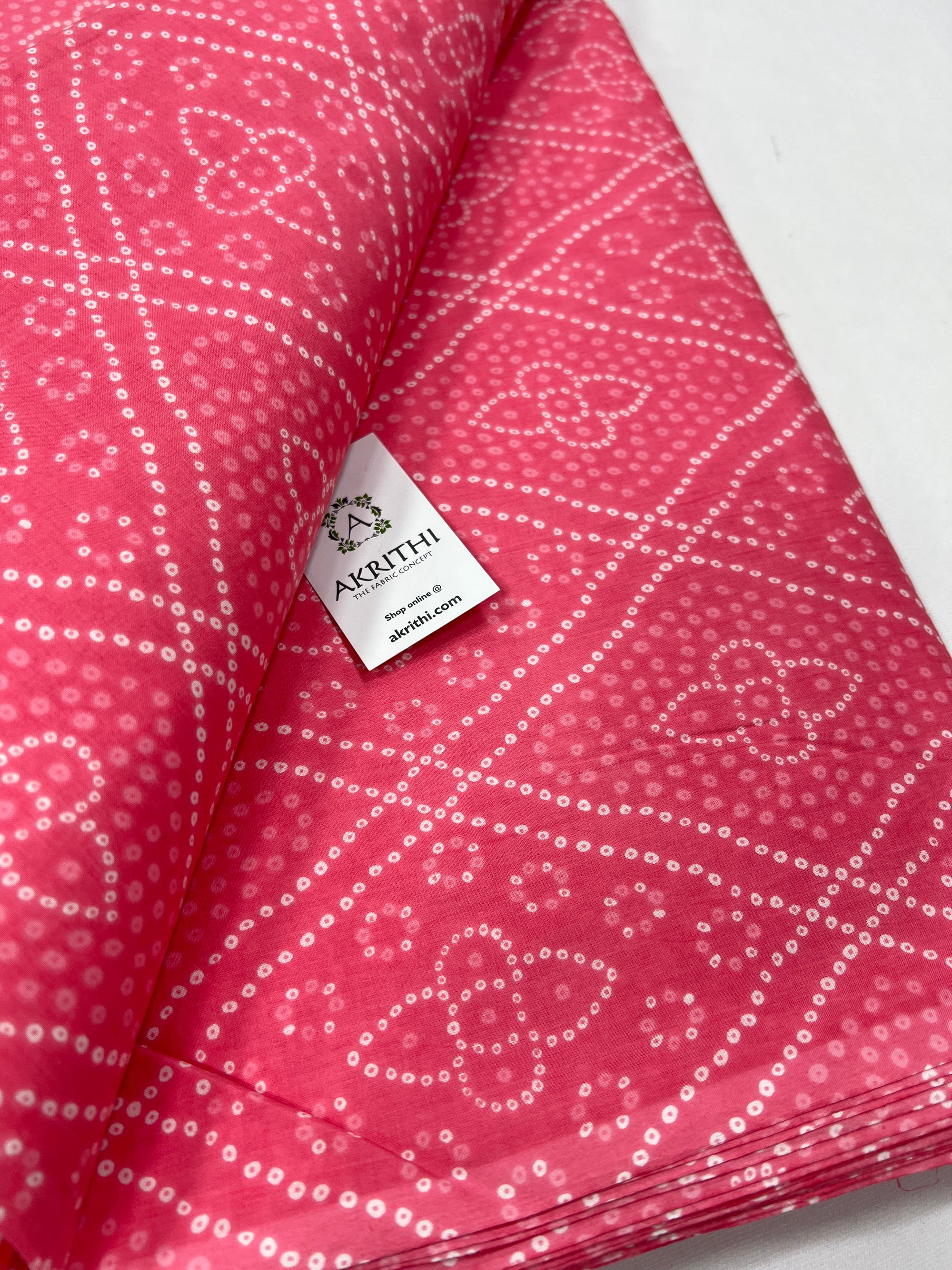 Printed pure cotton fabric
