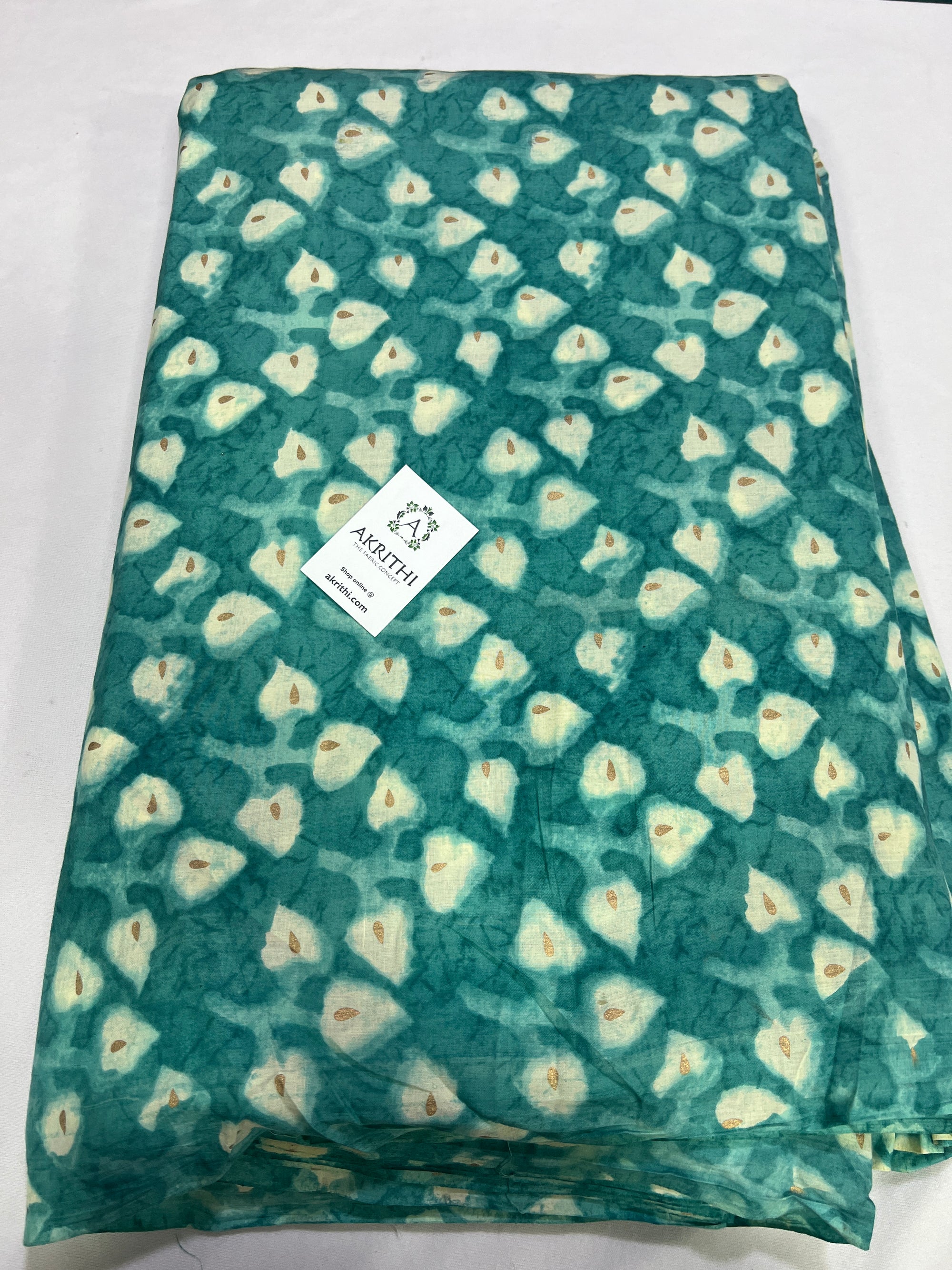 Printed pure cotton fabric