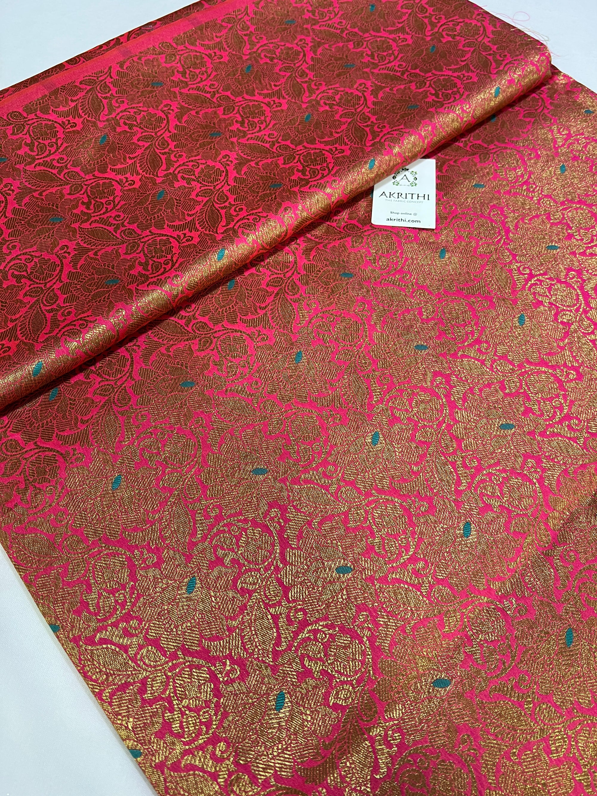 Banarasi brocade fabric antique zari